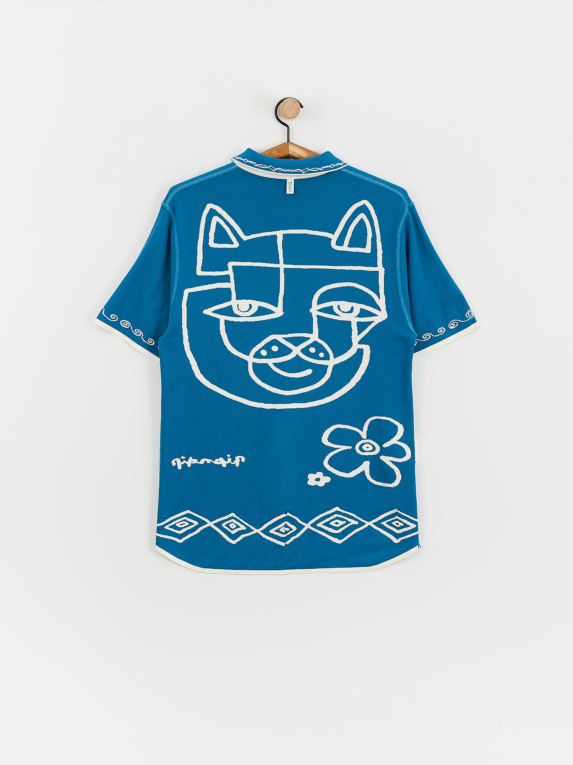 Ing RipNDip Blonded Knitted Button (off white)