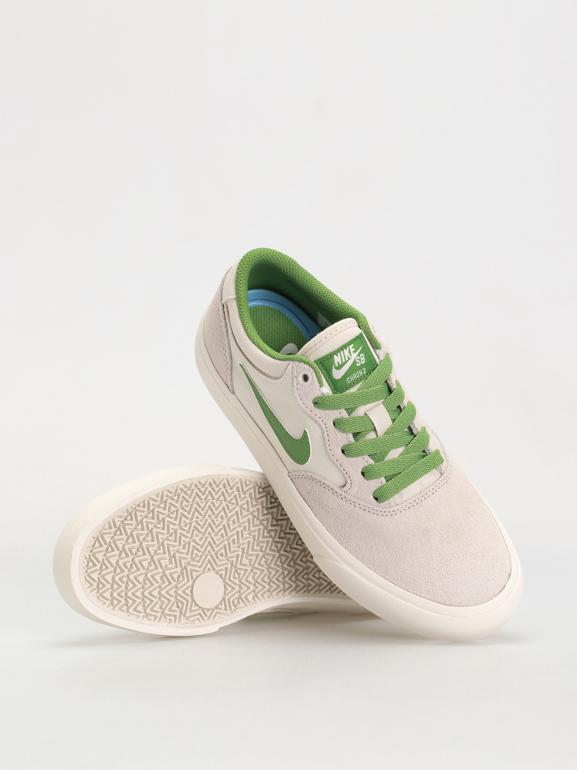 Nike SB Chron 2 Cipők (phantom/chlorophyll summit white sail)