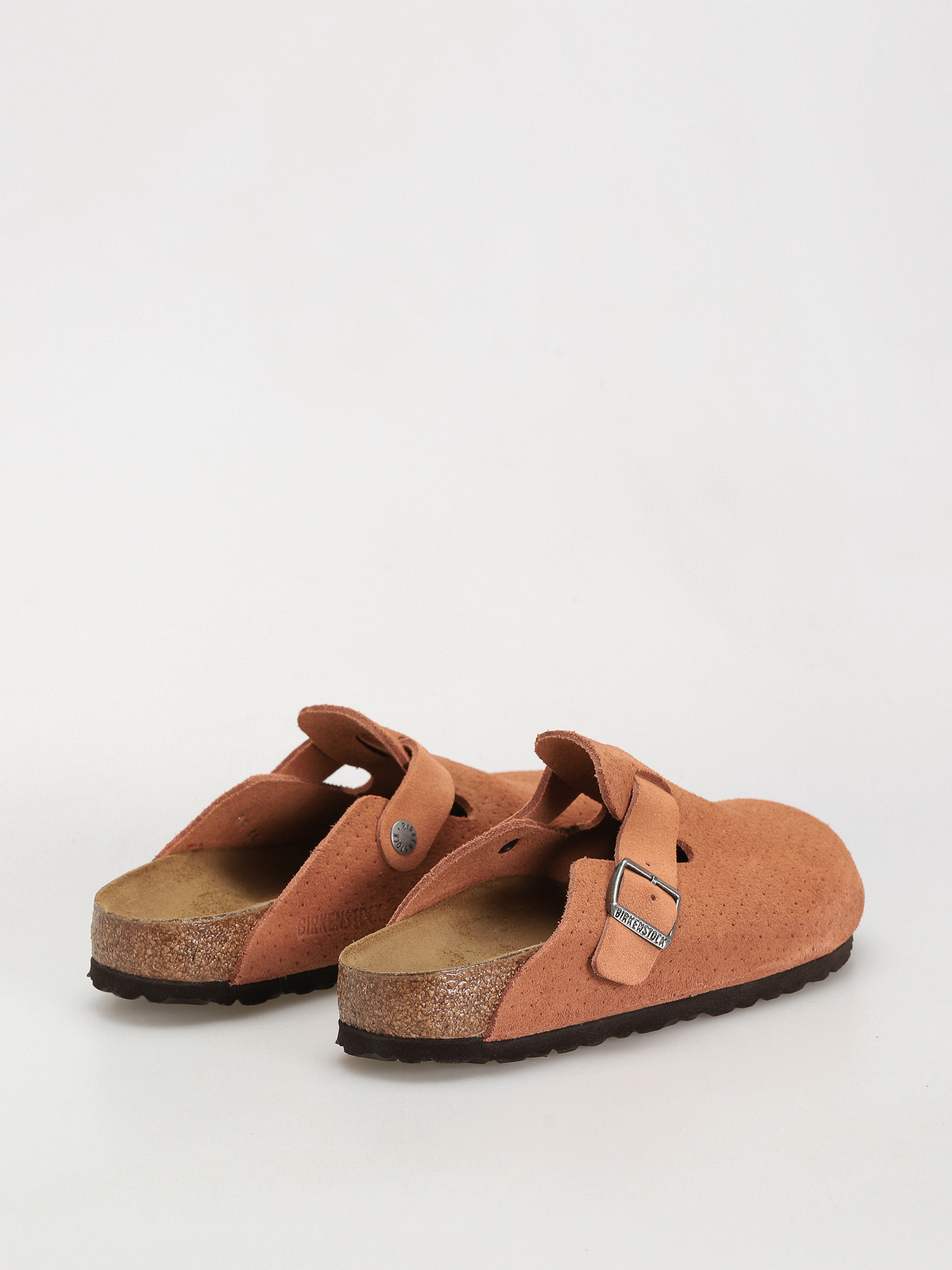 Birkenstock Boston Suede Embossed Narrow Wmn Flip-flop papucsok (emboss dots burnt orange)