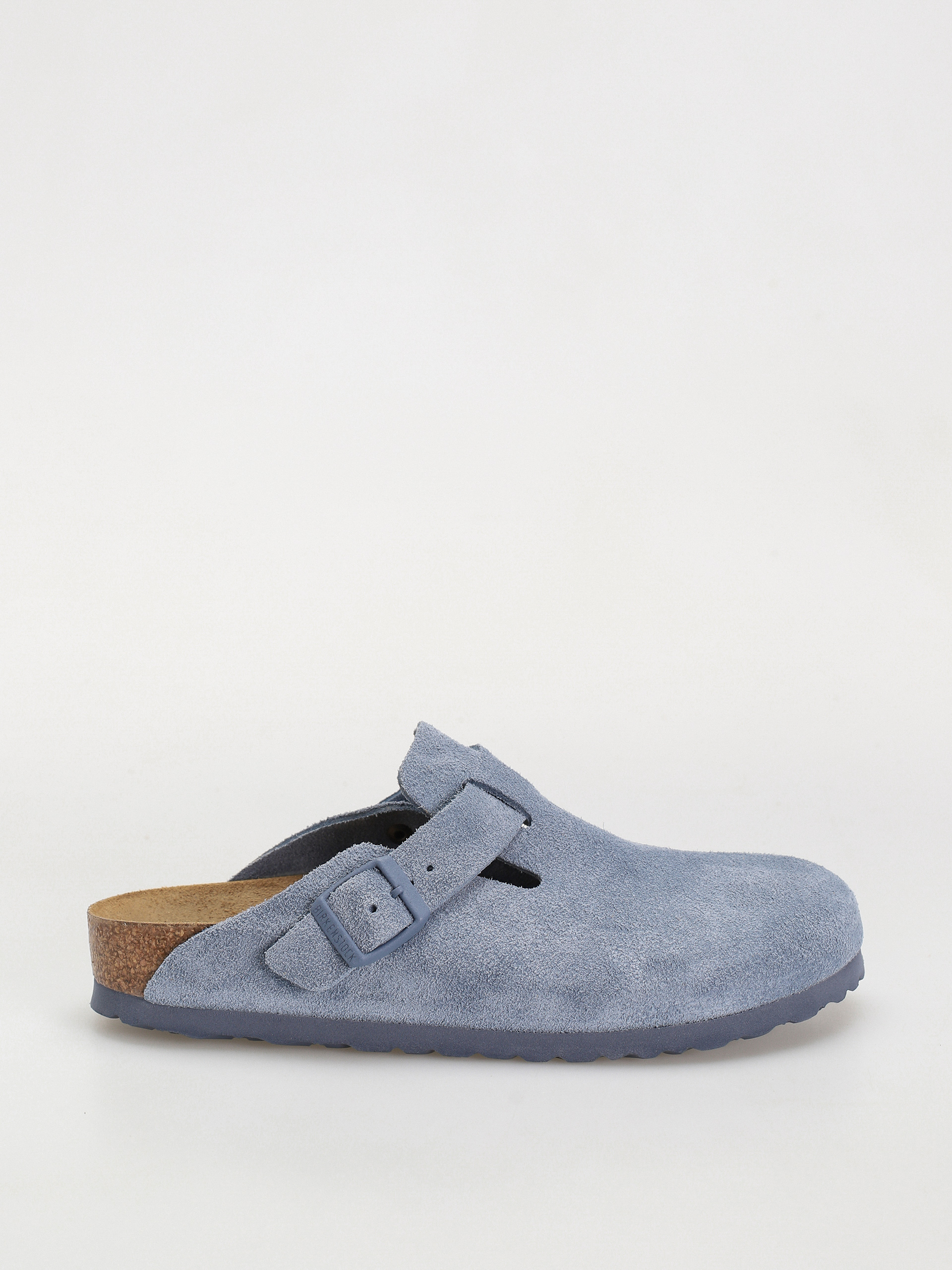 Birkenstock Boston Suede Leather Narrow Wmn Flip-flop papucsok (elemental blue)