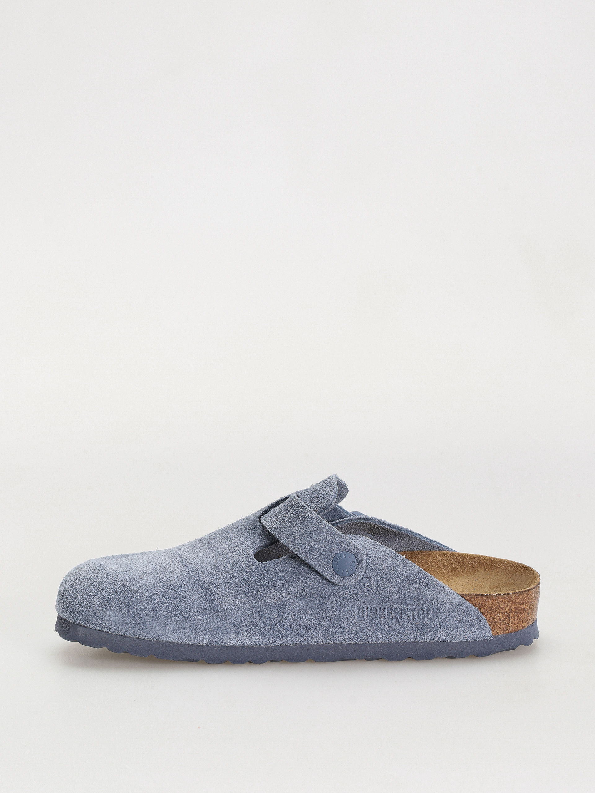 Birkenstock Boston Suede Leather Narrow Wmn Flip-flop papucsok (elemental blue)