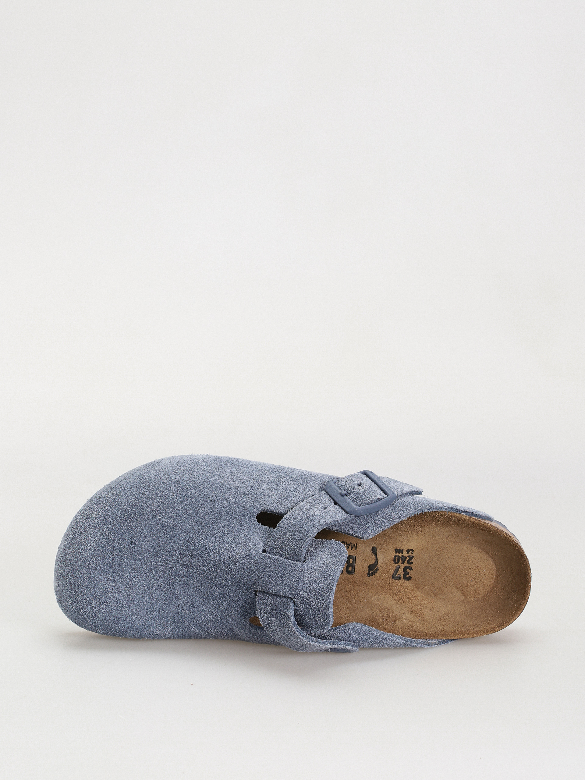 Birkenstock Boston Suede Leather Narrow Wmn Flip-flop papucsok (elemental blue)