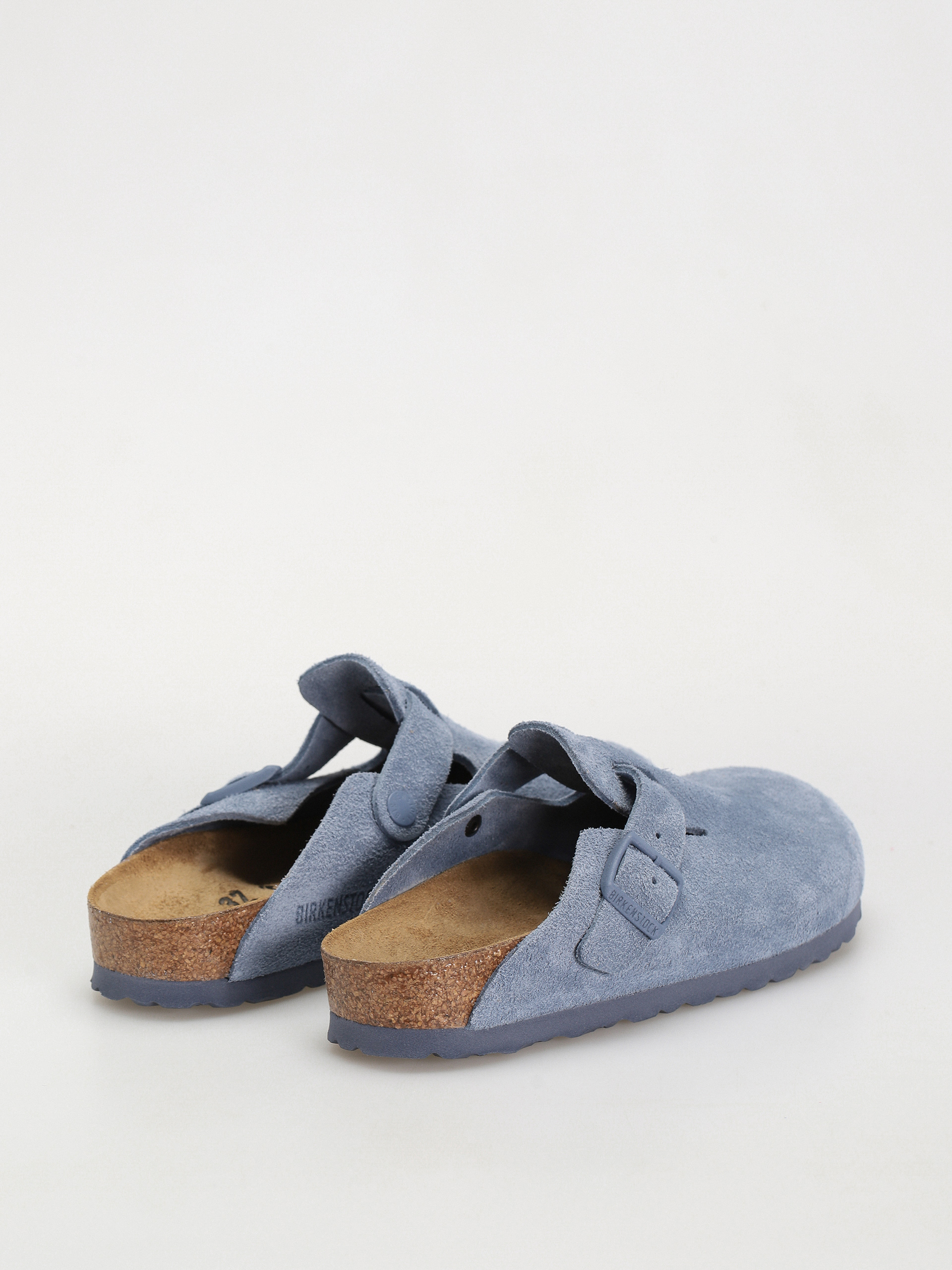 Birkenstock Boston Suede Leather Narrow Wmn Flip-flop papucsok (elemental blue)