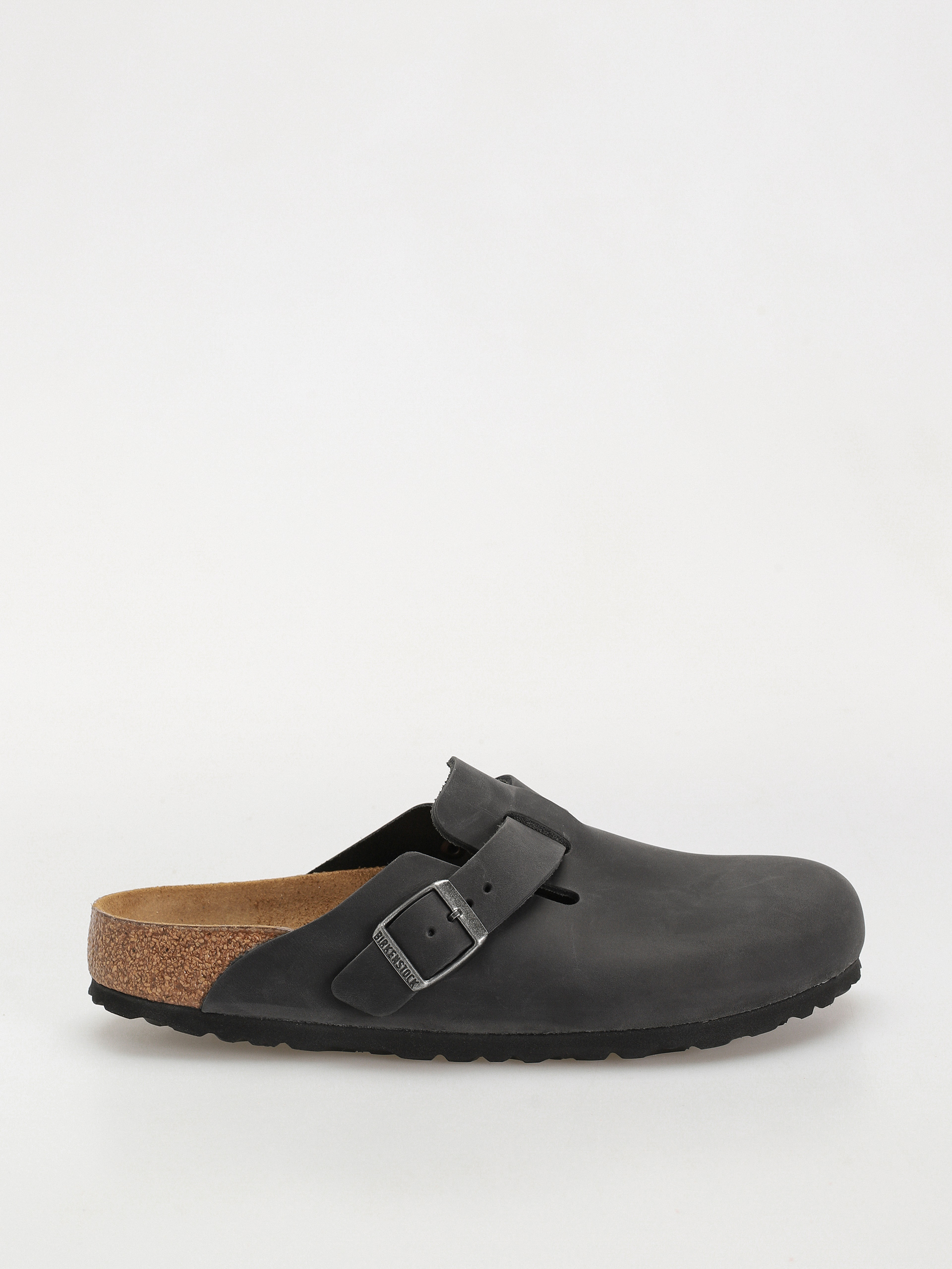 Birkenstock Boston Oiled Leather Narrow Wmn Flip-flop papucsok (black)