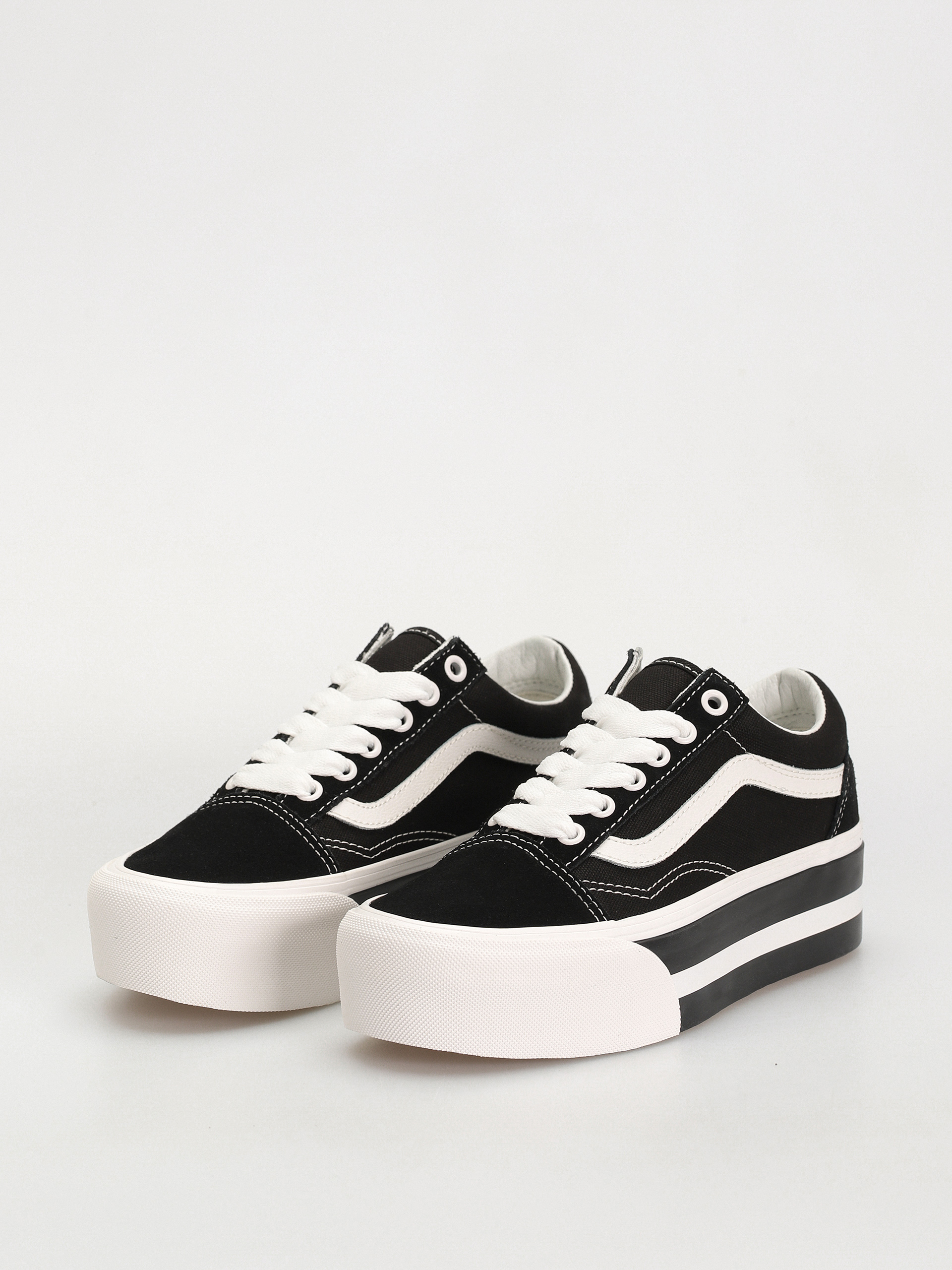Vans Old Skool Stackform Cipők (smarten up black/white)