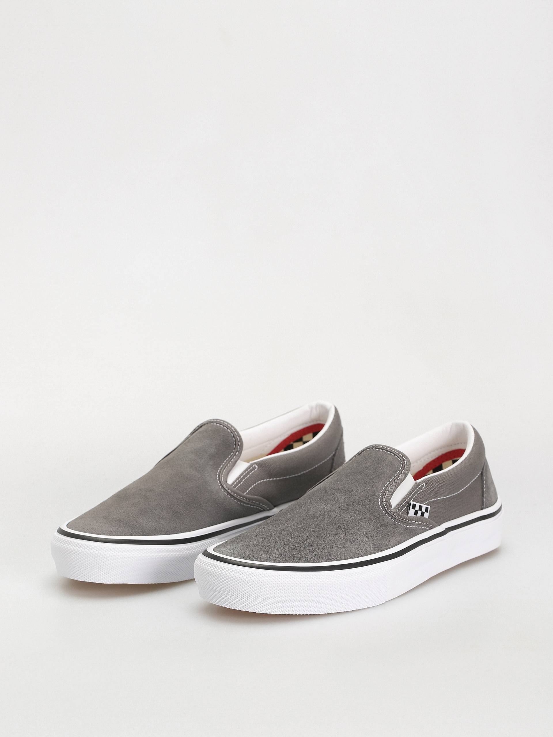 Vans Skate Slip On Cipők (pewter/white)