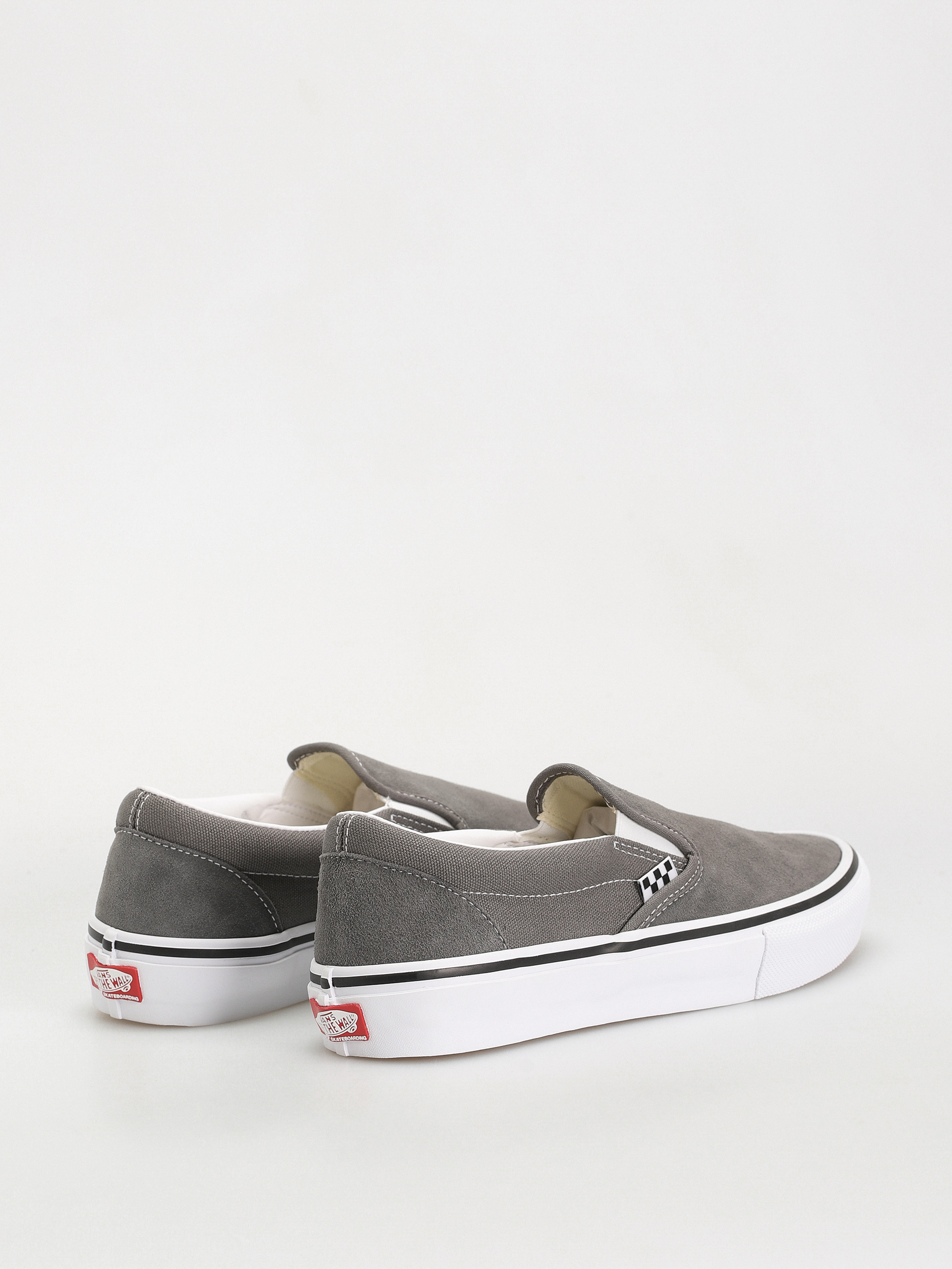 Vans Skate Slip On Cipők (pewter/white)