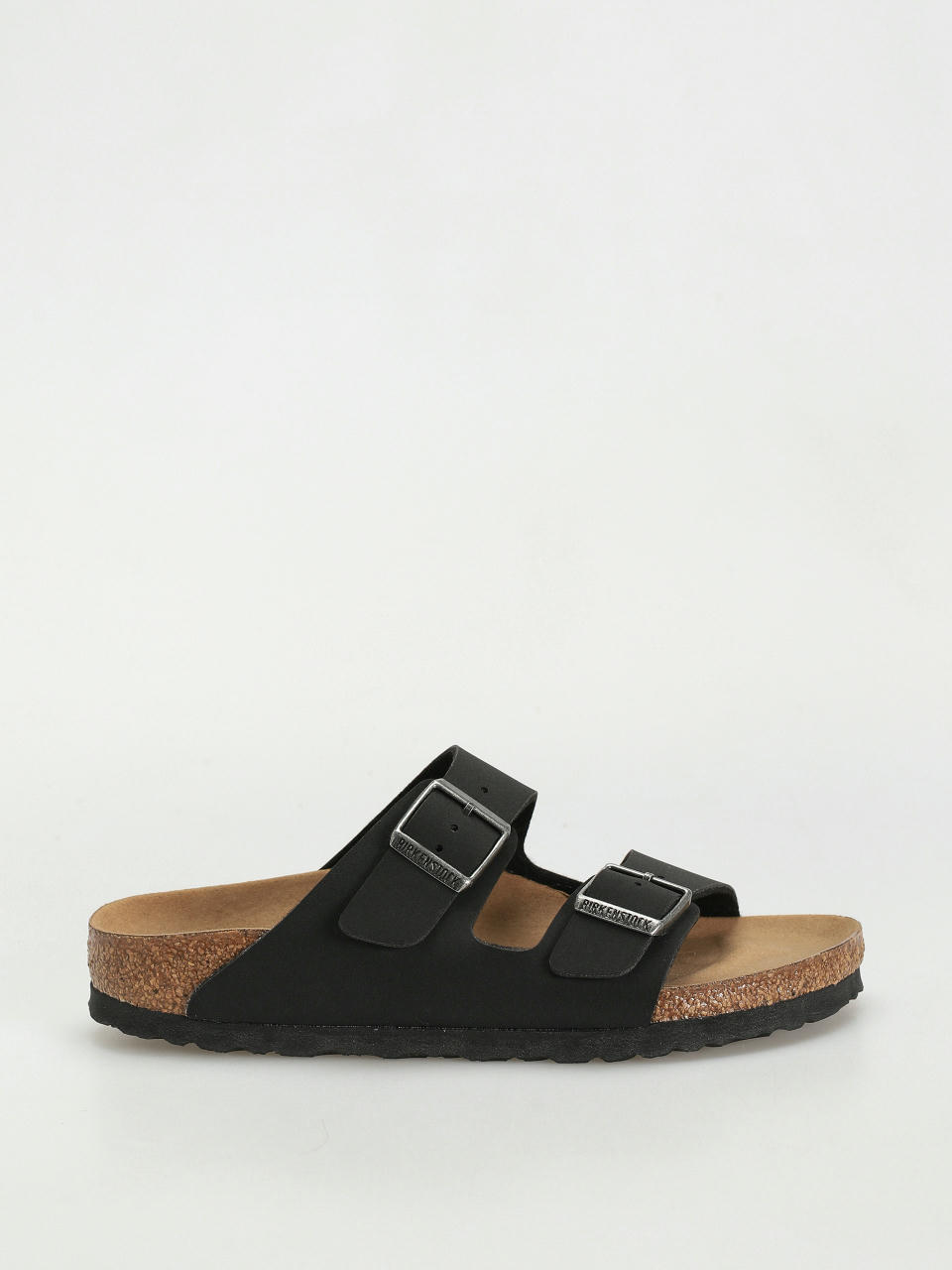 Birkenstock Arizona Birko Flor Nubuck Narrow Wmn Flip-flop papucsok (black)