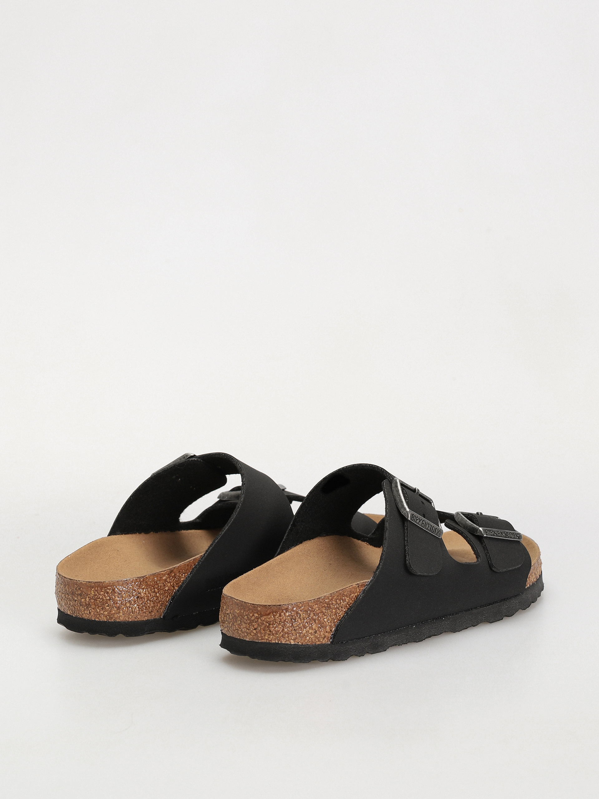 Birkenstock Arizona Birko Flor Nubuck Narrow Wmn Flip-flop papucsok (black)