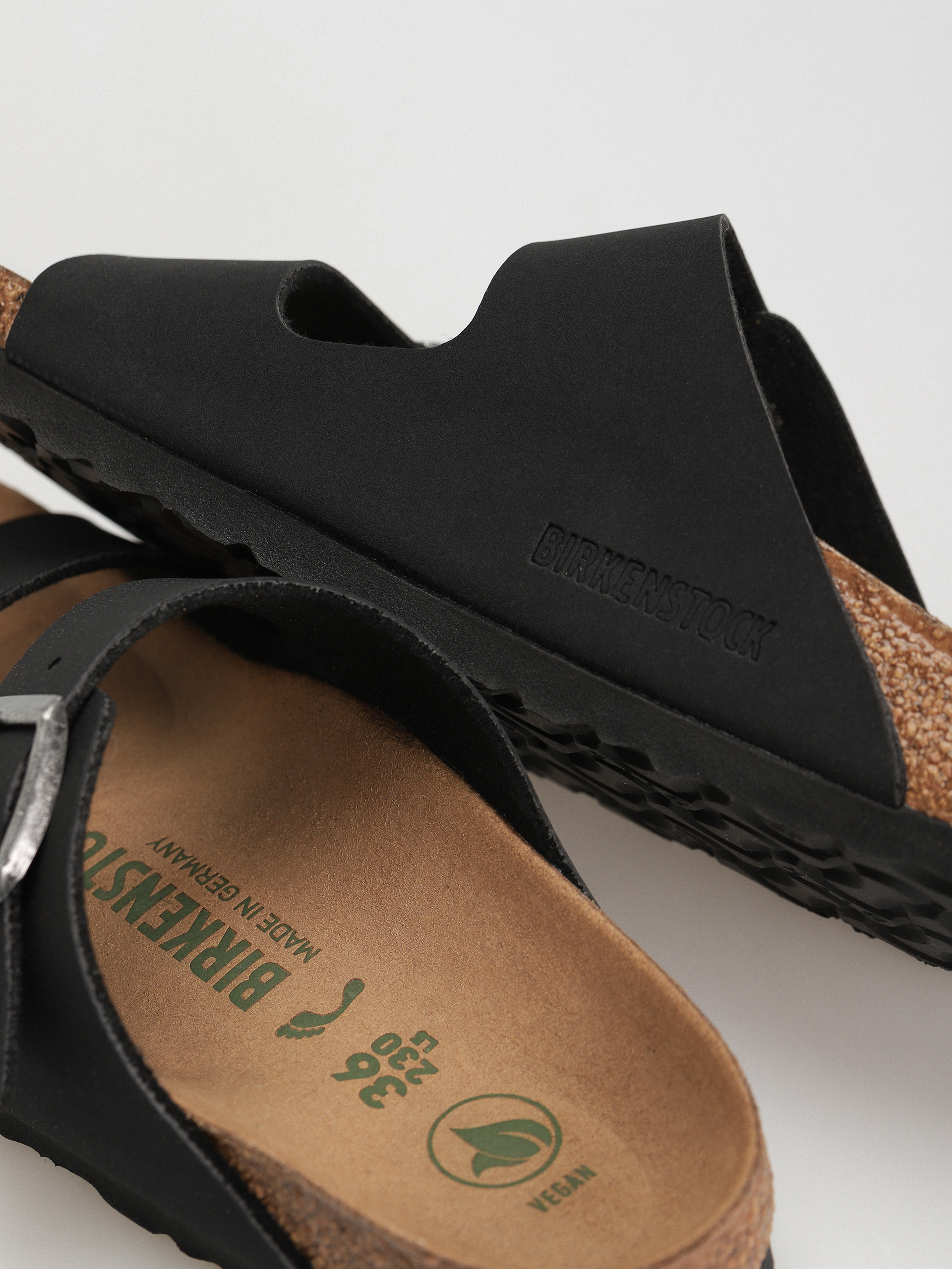 Birkenstock Arizona Birko Flor Nubuck Narrow Wmn Flip-flop papucsok (black)