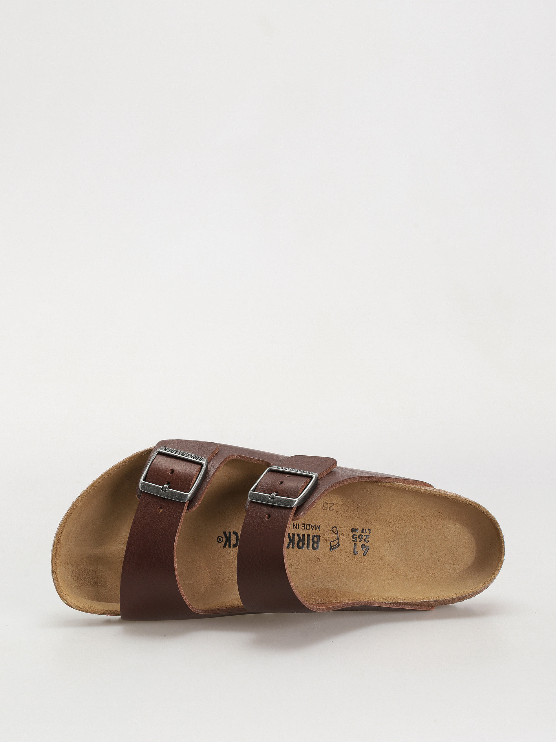 Birkenstock Arizona Grip Natural Leather Regular Flip-flop papucsok (vintage wood roast)