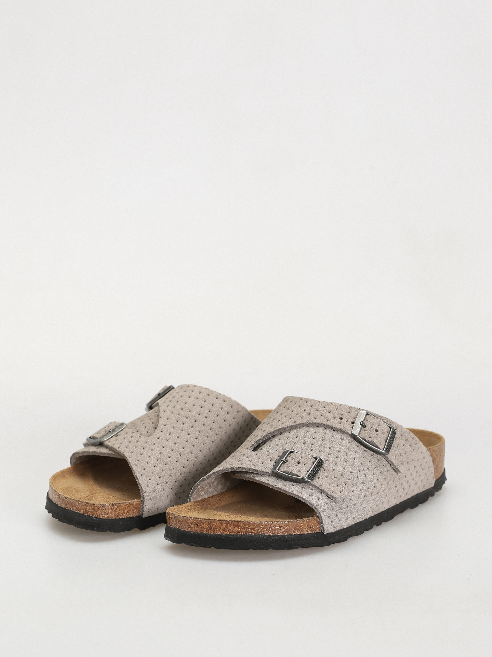 Birkenstock Zurich Suede Embossed Narrow Wmn Flip-flop papucsok (emboss dots stone coin)