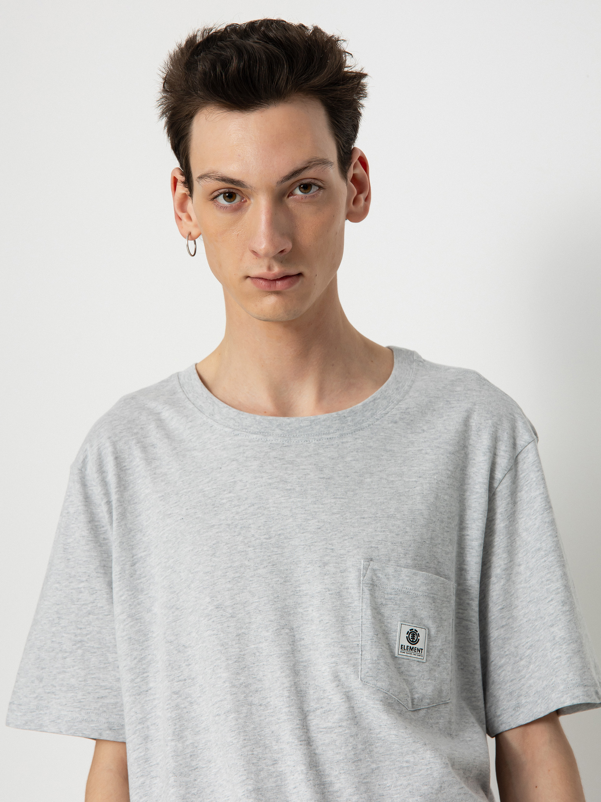 Element Basic Pocket Label Póló (mid grey heather)