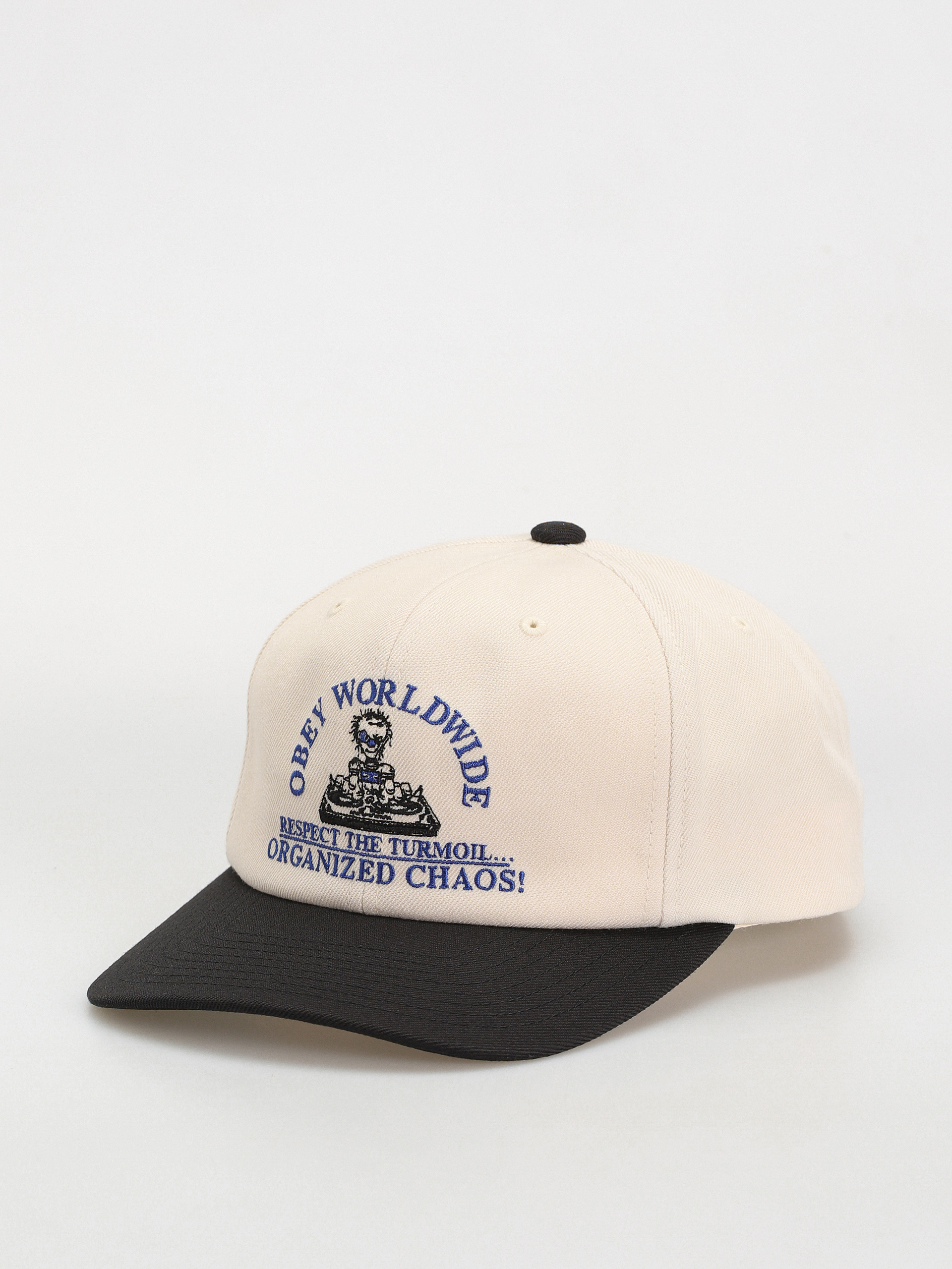Baseball sapka OBEY Chaos (cream multi)