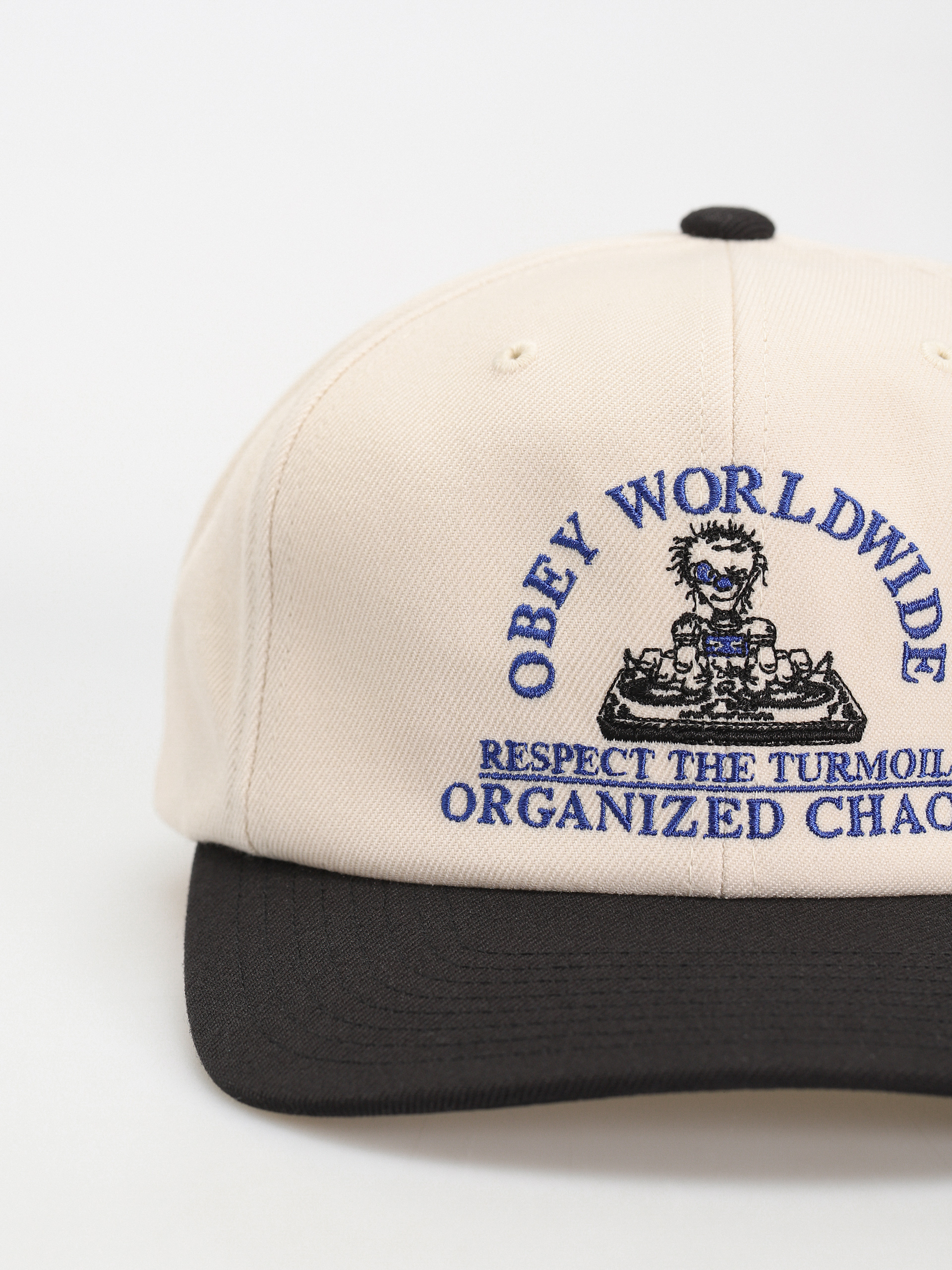 Baseball sapka OBEY Chaos (cream multi)