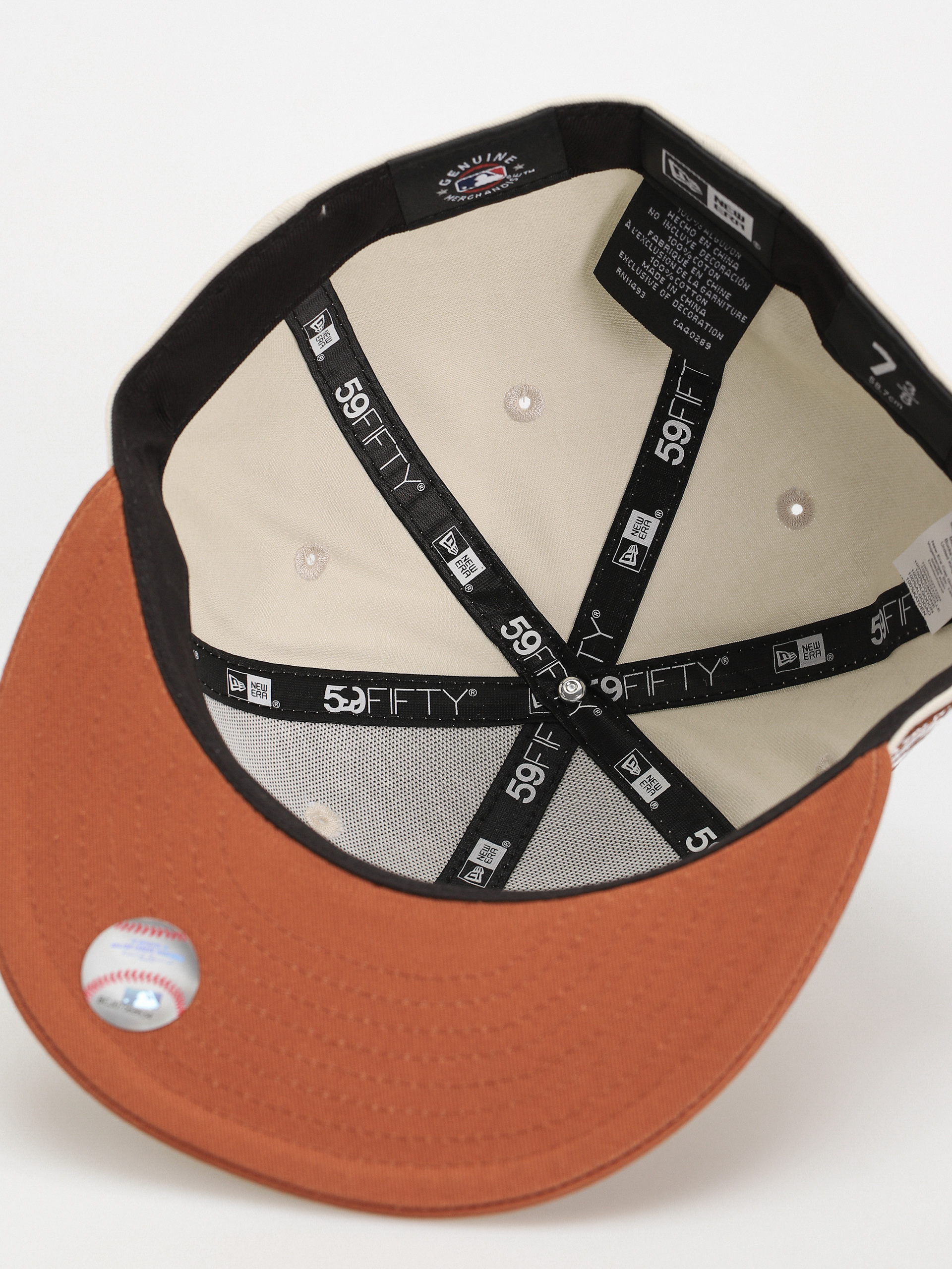 New Era White Crown 59Fifty Pittsburgh Pirates Baseball sapka (brown/ivory)