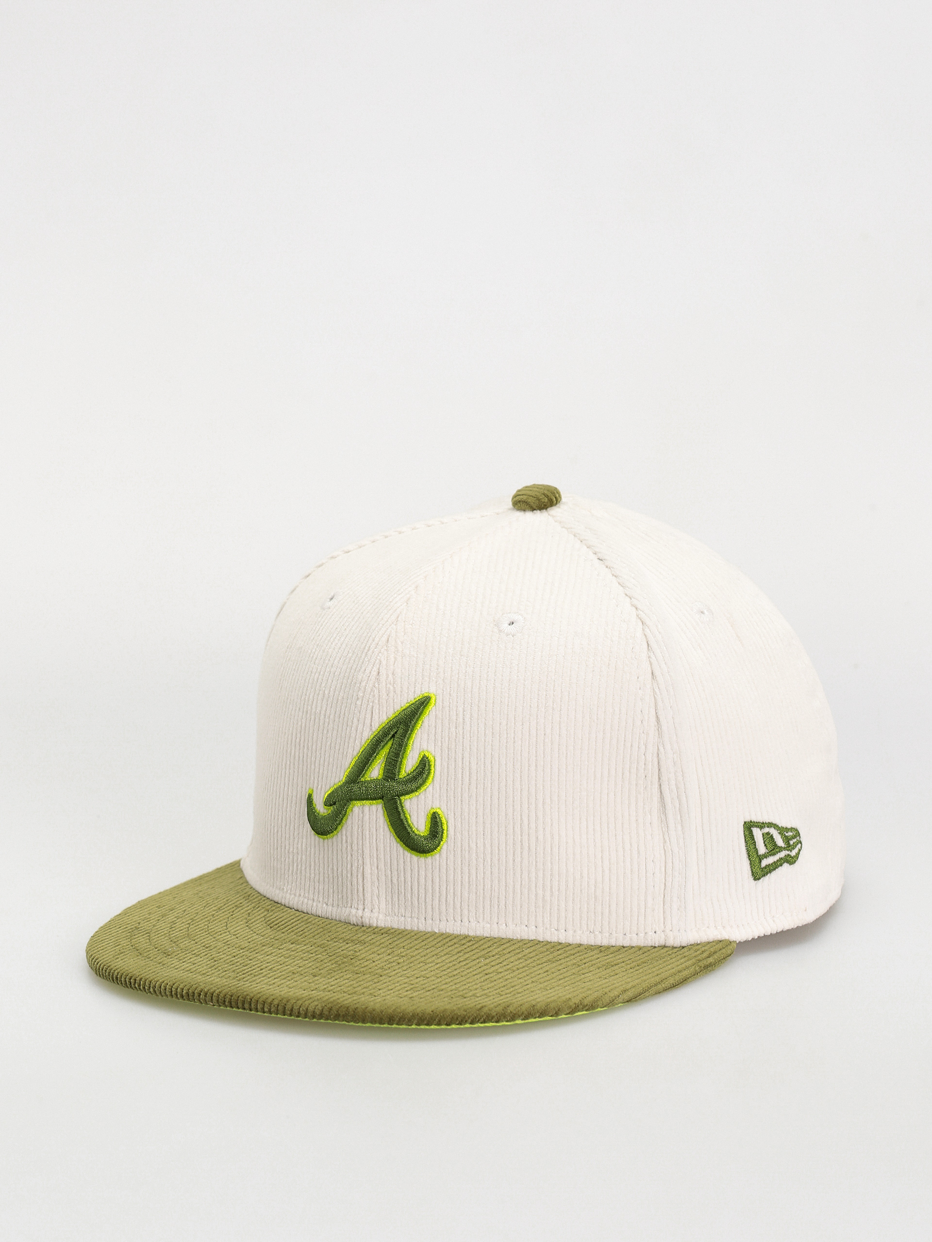 New Era Cord 59Fifty Atlanta Braves Baseball sapka (green/white)