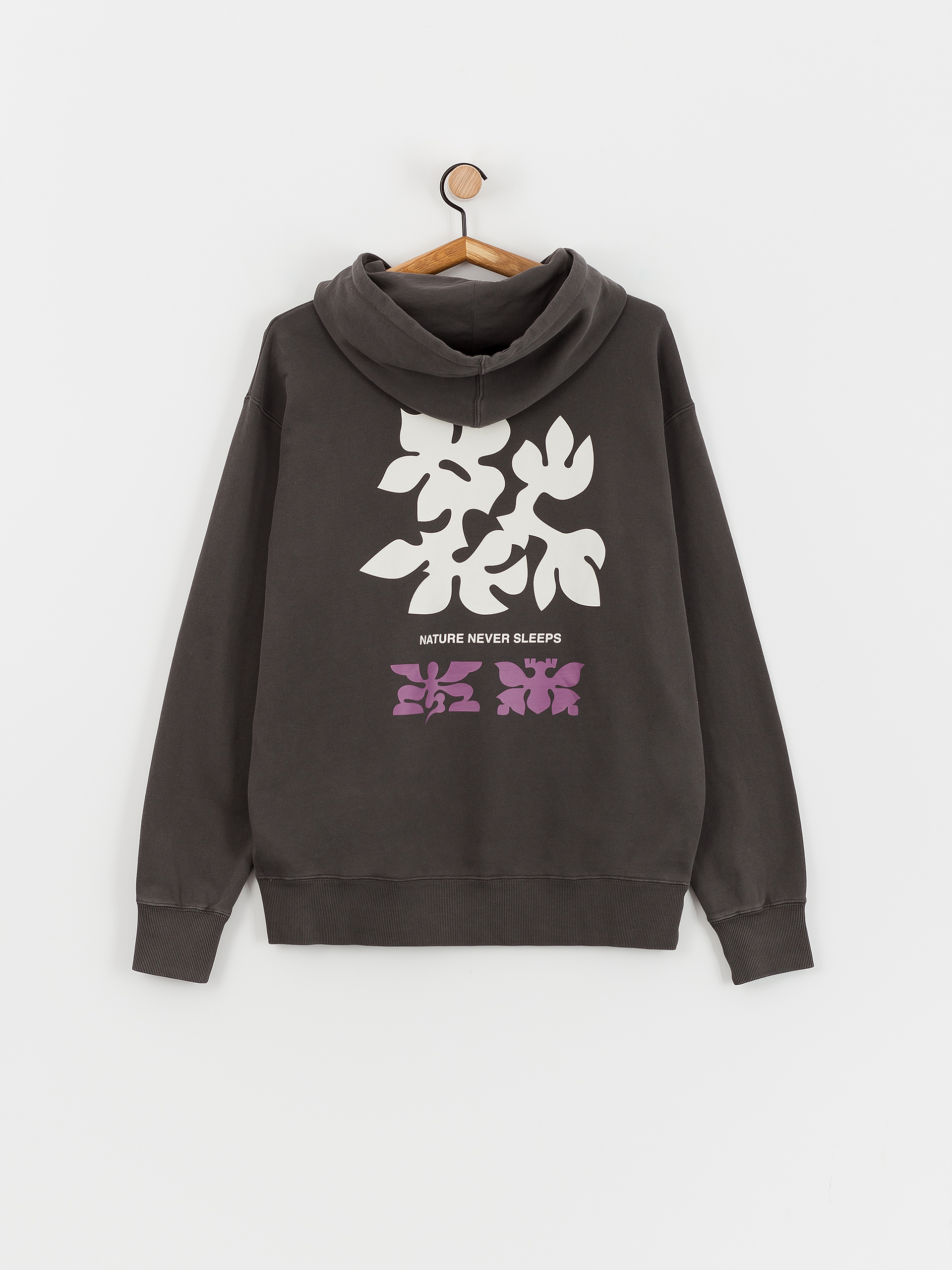 Element Texture HD Kapucnis pulóver (off black)