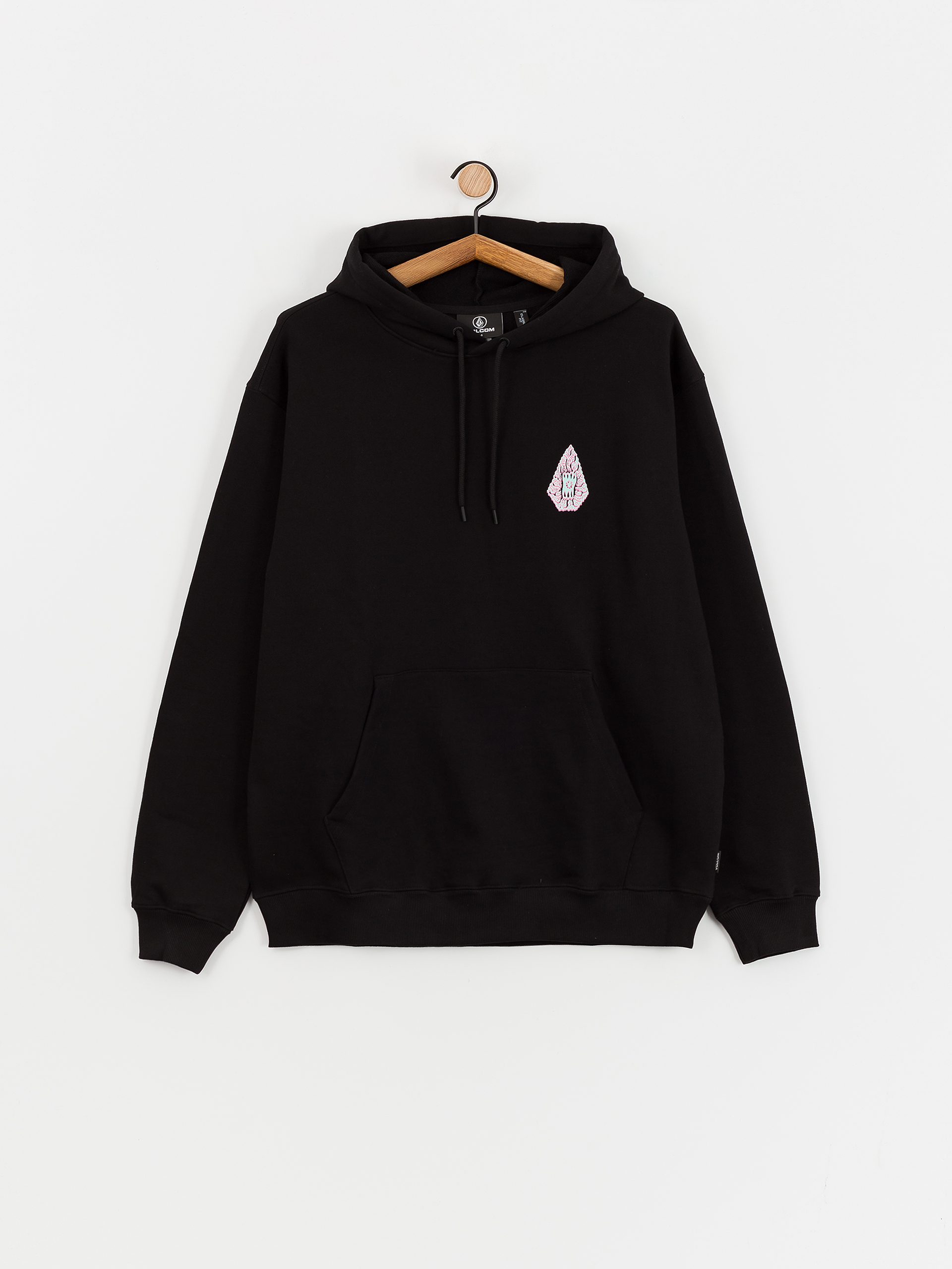 Kapucnis pulóver Volcom Fa Tetsunori HD (black)