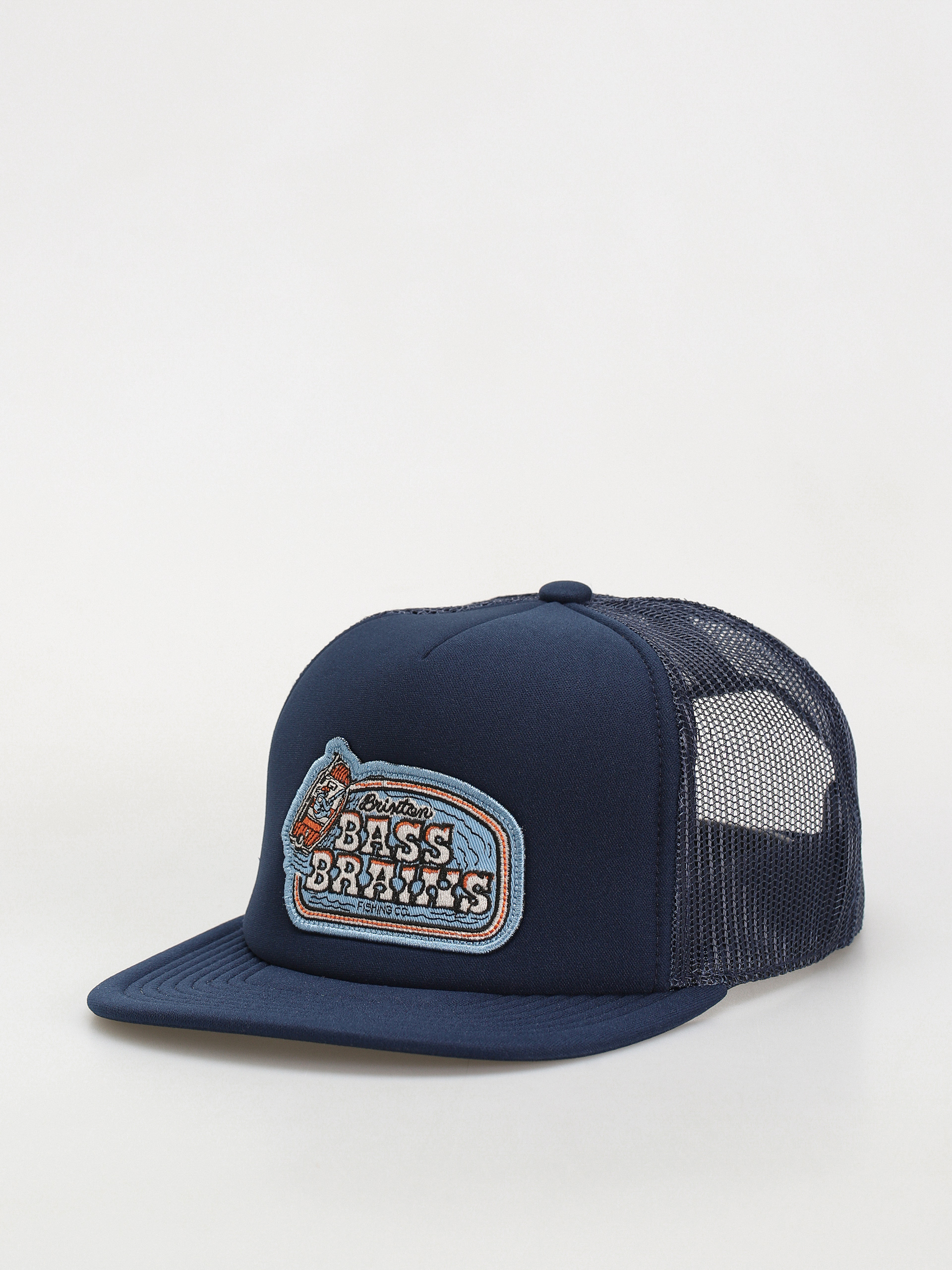 Baseball sapka Brixton Bass Brains Boat Hp Trucker Ha (washed navy)