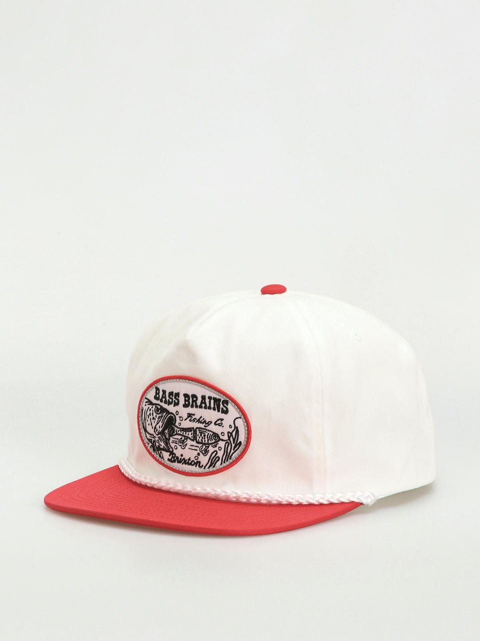 Baseball sapka Brixton Bass Brains Swim Hp Snapback (white/red)