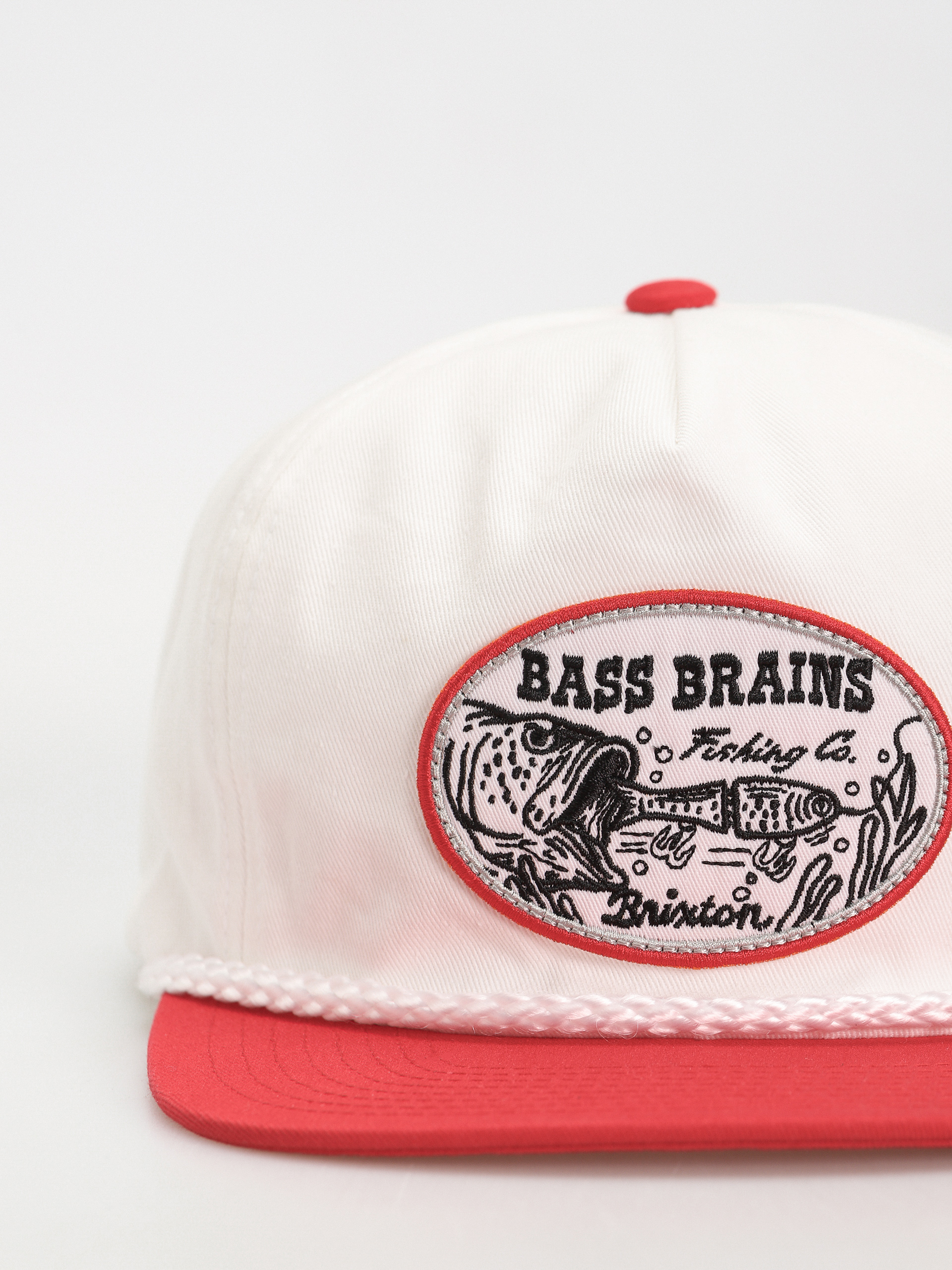 Baseball sapka Brixton Bass Brains Swim Hp Snapback (white/red)