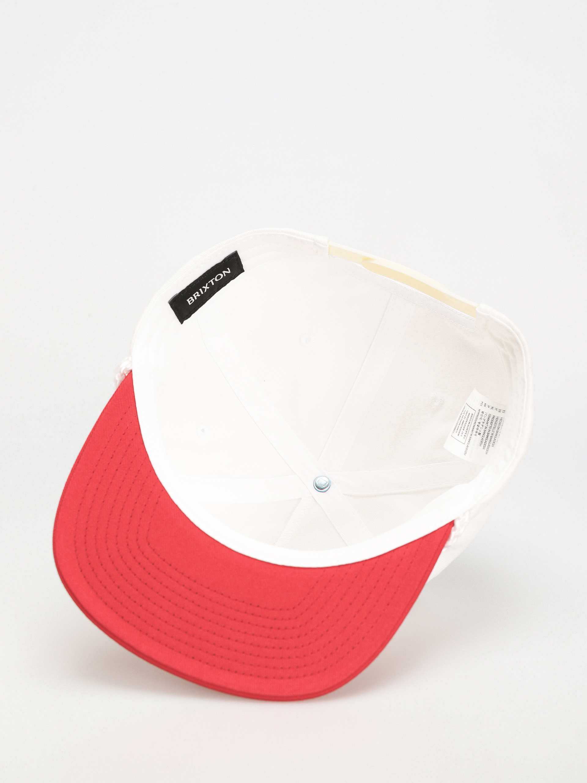 Baseball sapka Brixton Bass Brains Swim Hp Snapback (white/red)