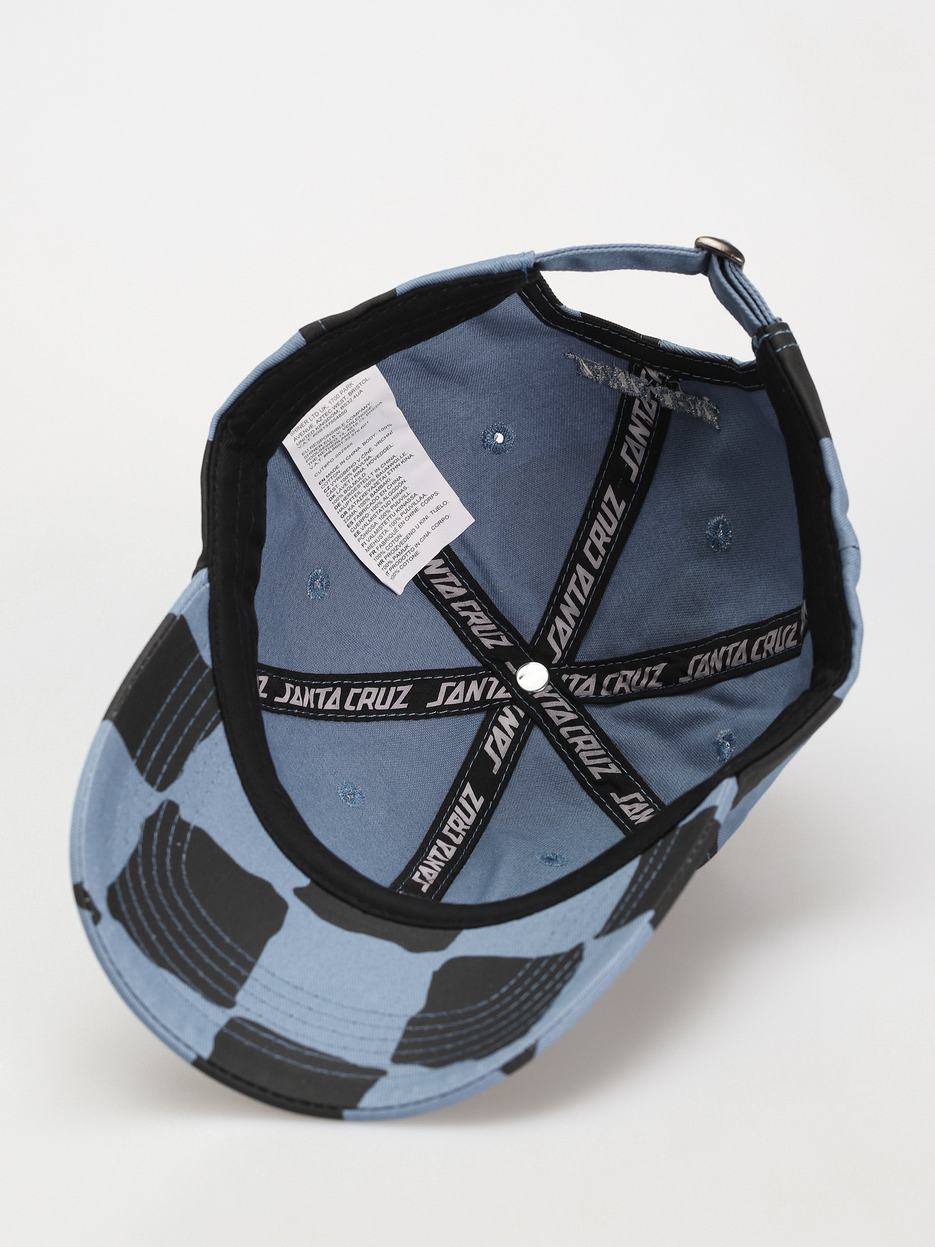 Santa Cruz Screaming Mini Hand Baseball sapka (dusty blue check)