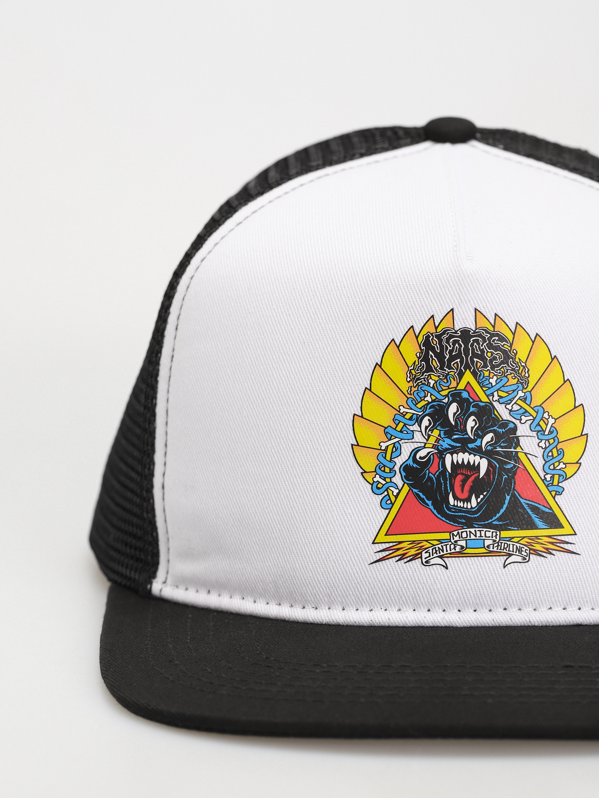 Santa Cruz Natas Screaming Panther Baseball sapka (white/black)