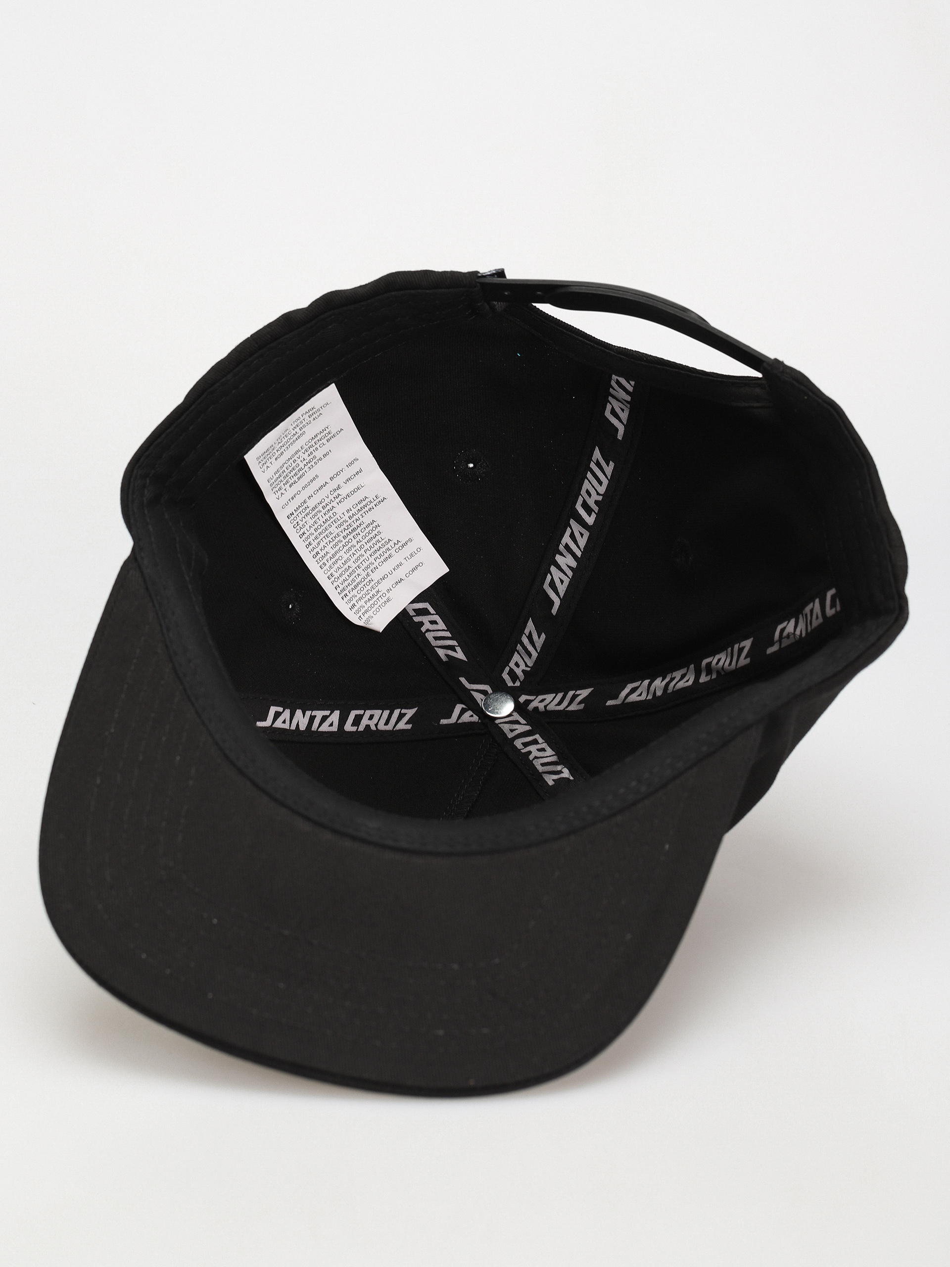 Santa Cruz Dressen Skull Dot Snapback Baseball sapka (black)