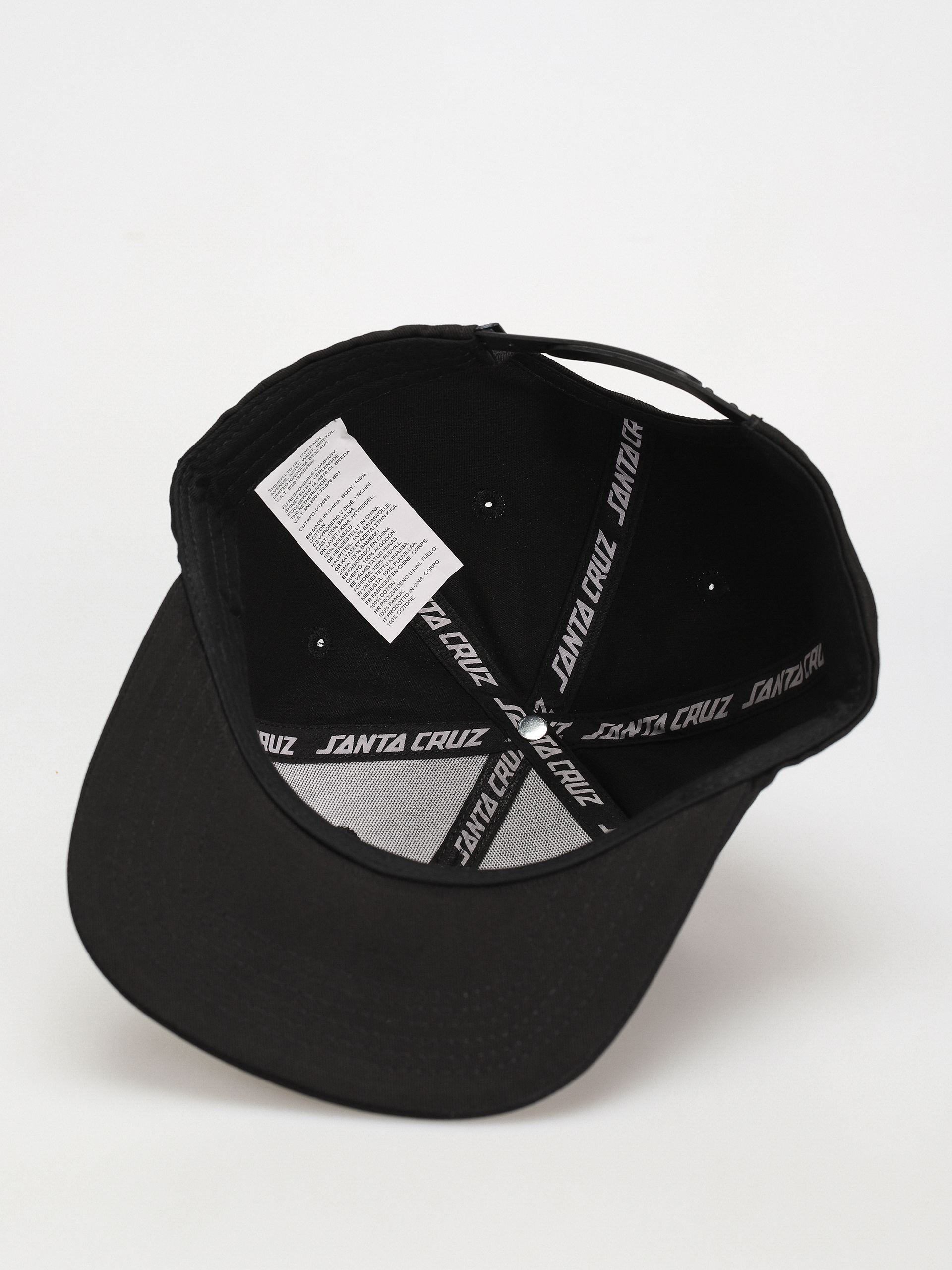 Santa Cruz Melting Hand Snapback Baseball sapka (black)
