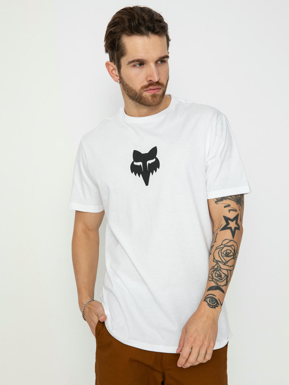 Fox Fox Head Prem Póló (optic white)