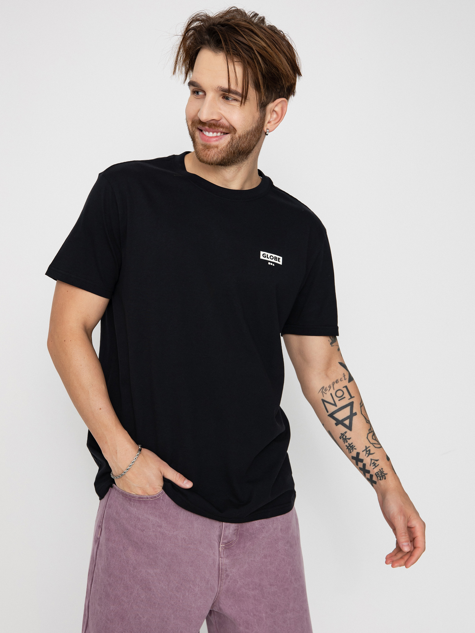 Póló Globe Living Low Velocity (black/white)