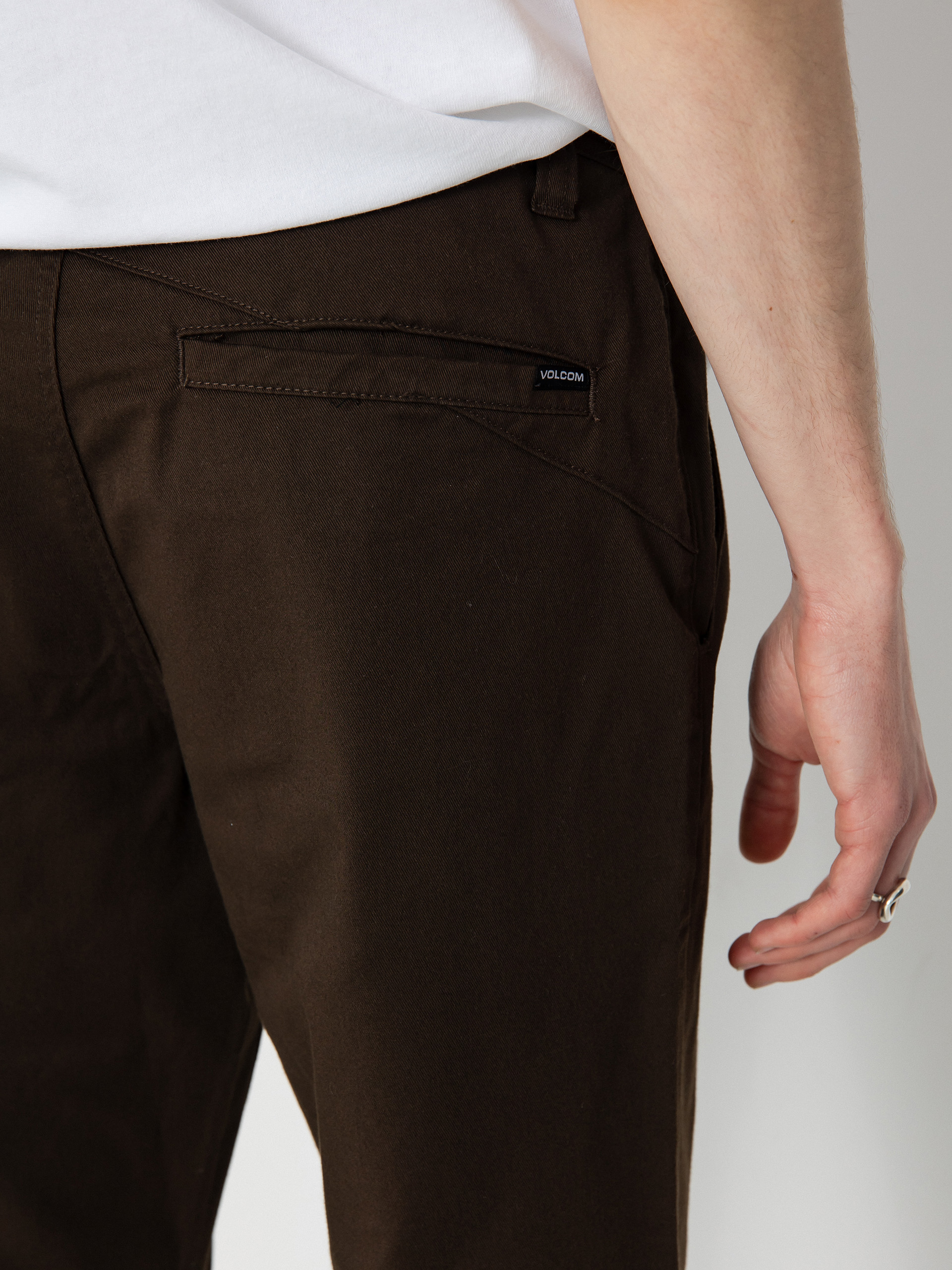 Kisnadrág Volcom Frickin Modern Stret (dark brown)