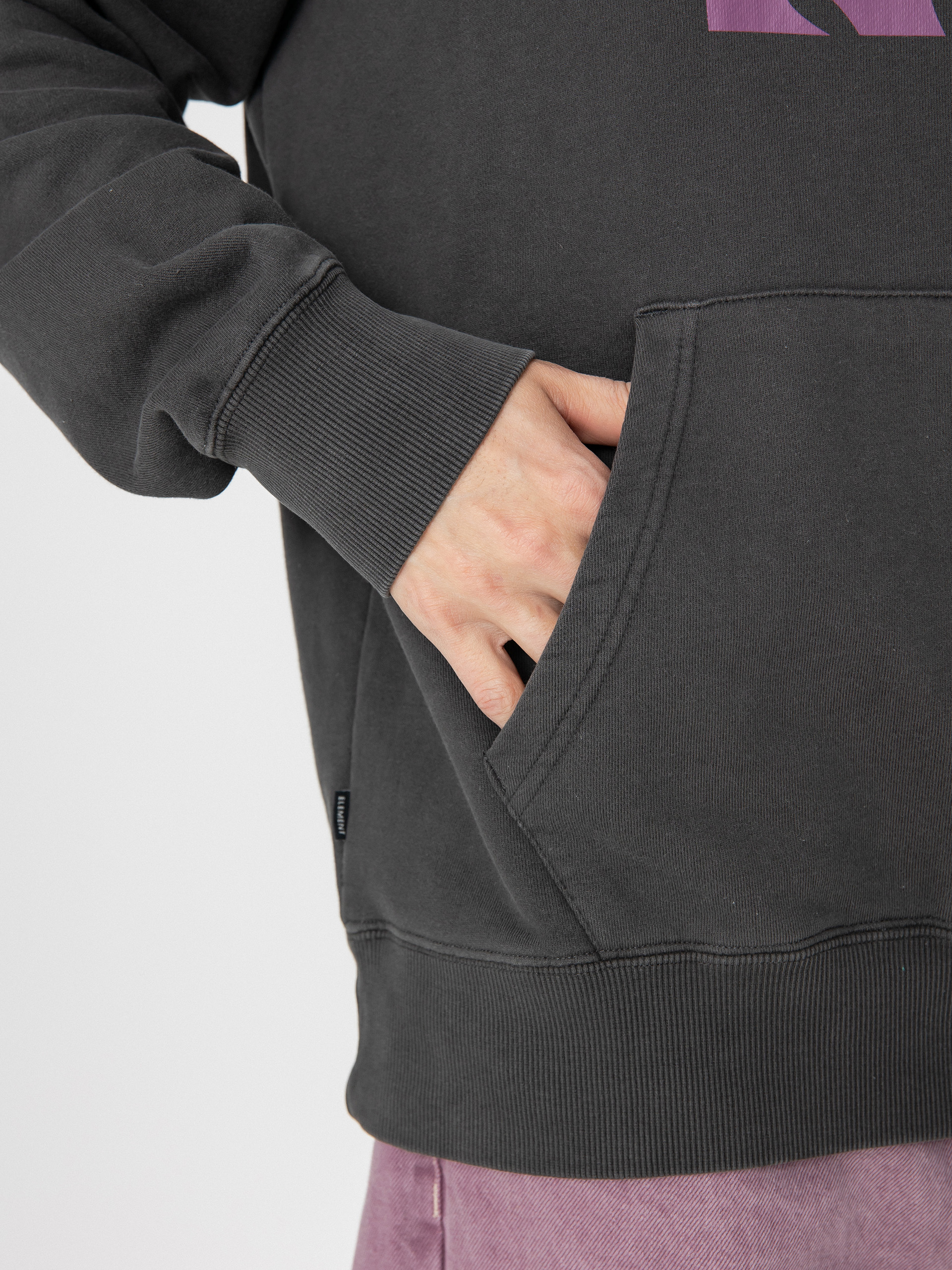 Element Texture HD Kapucnis pulóver (off black)