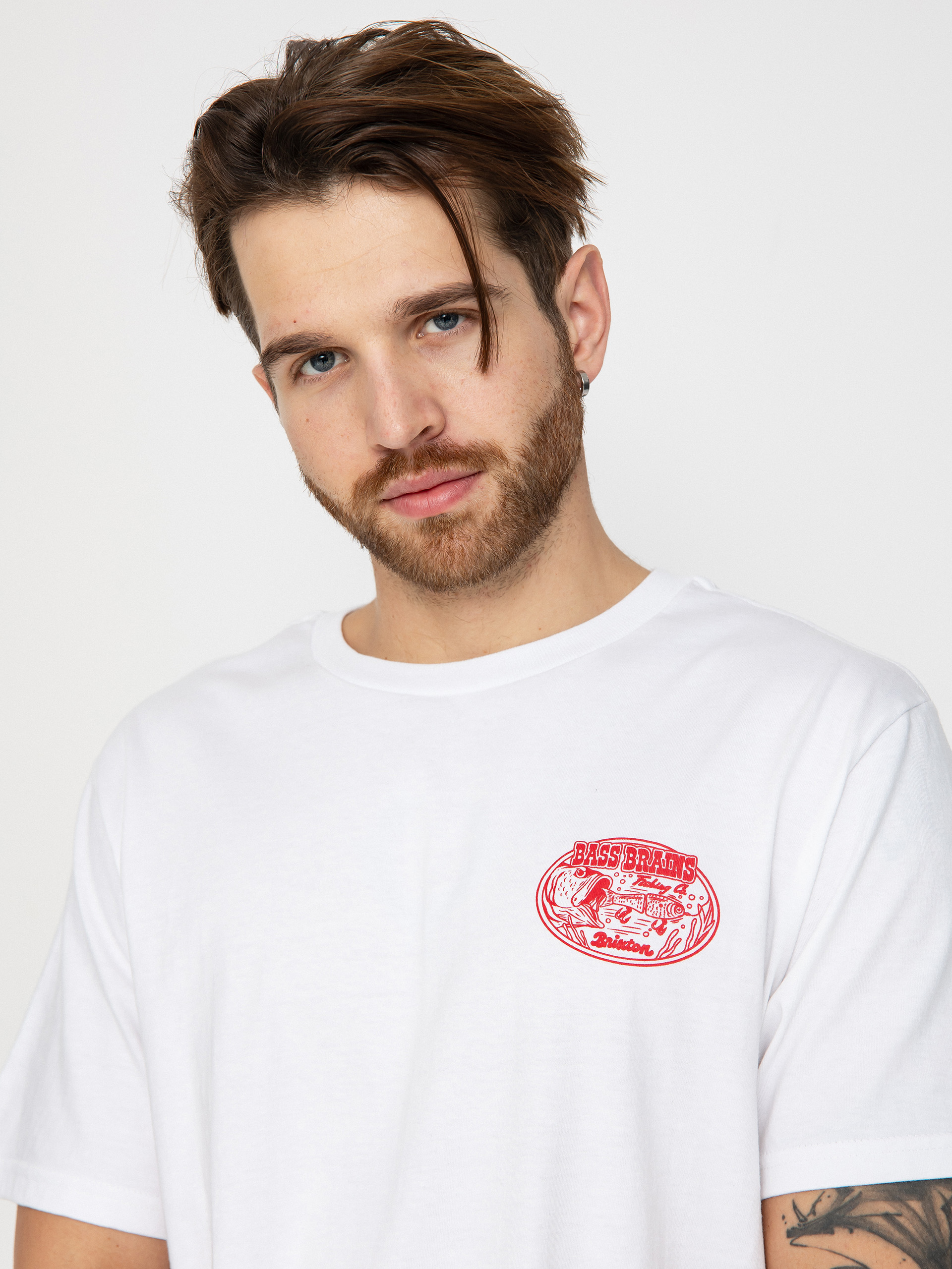 Brixton Bass Brains Swim Stt Póló (white)