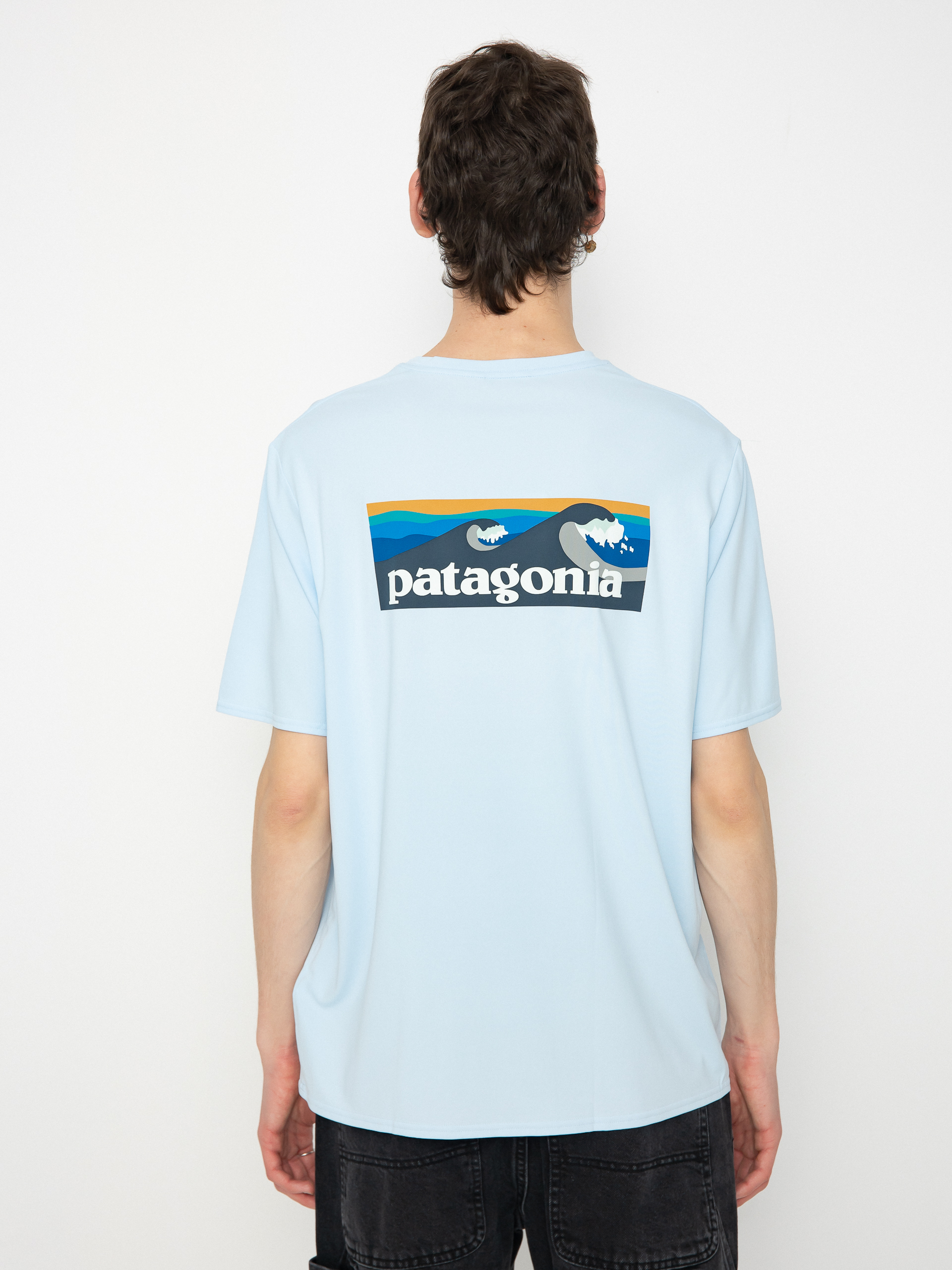 Patagonia Cap Cool Daily Graphic Póló (boardshort logo chilled blue)
