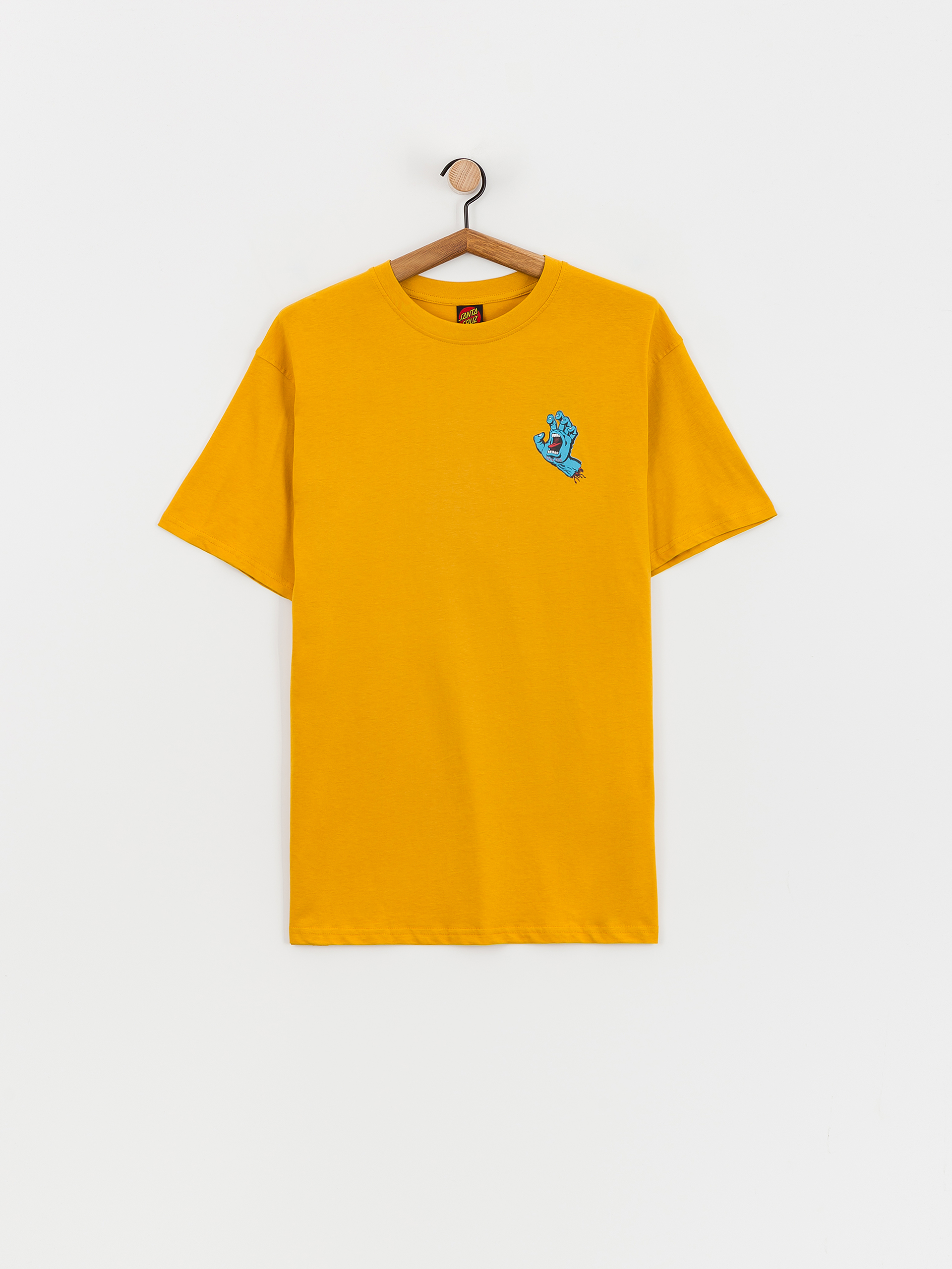 Santa Cruz Screaming Hand Chest Póló (old gold)