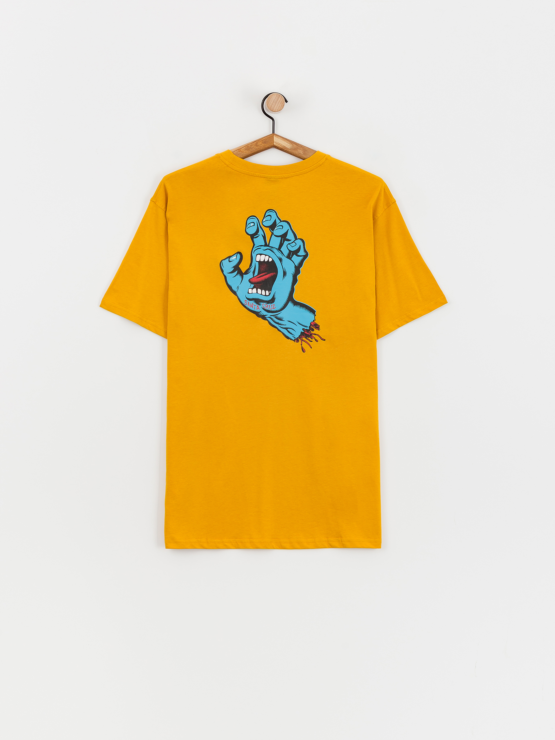 Santa Cruz Screaming Hand Chest Póló (old gold)