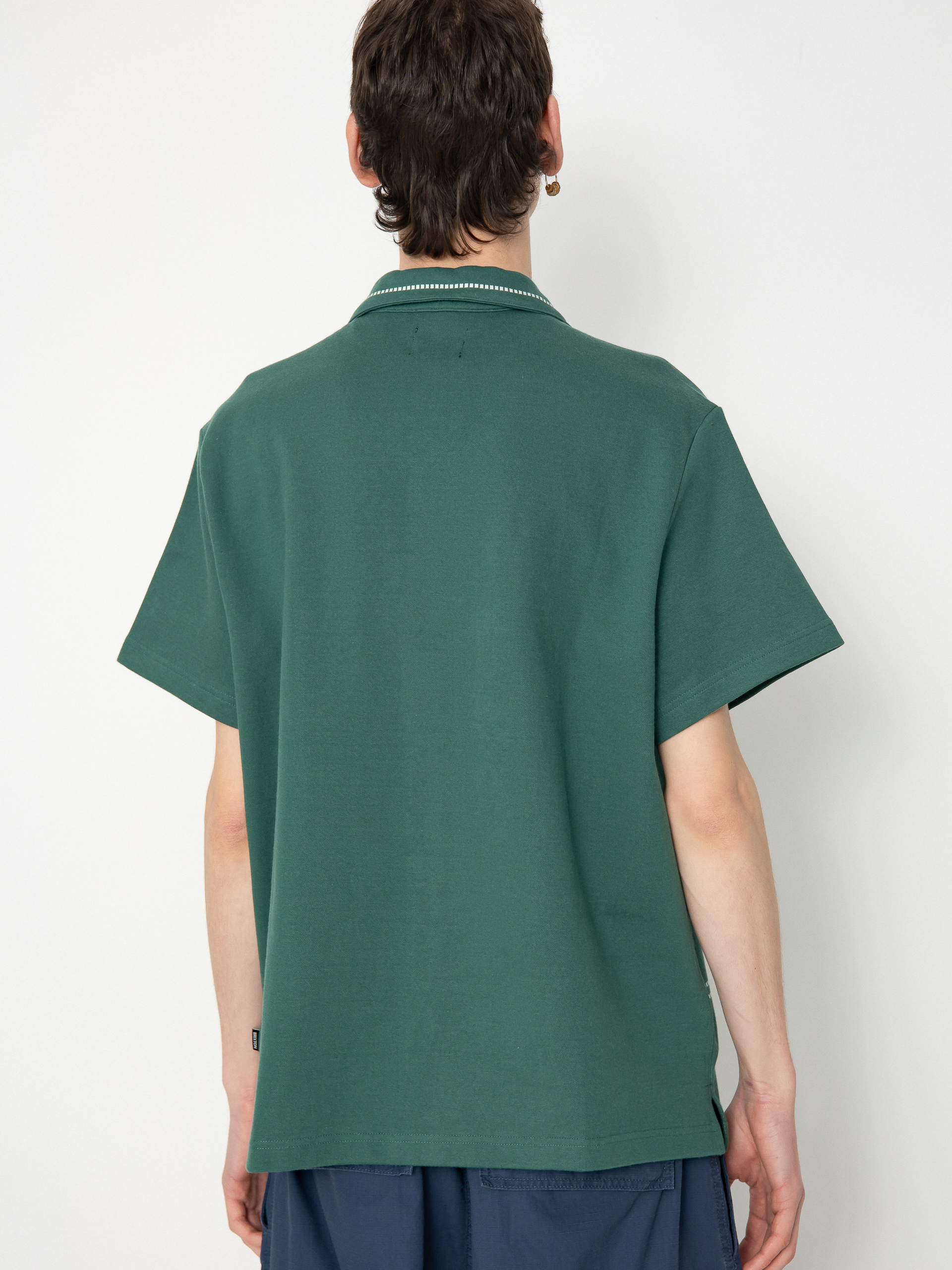 Póló Brixton Bunker Jacquard (trekking green)