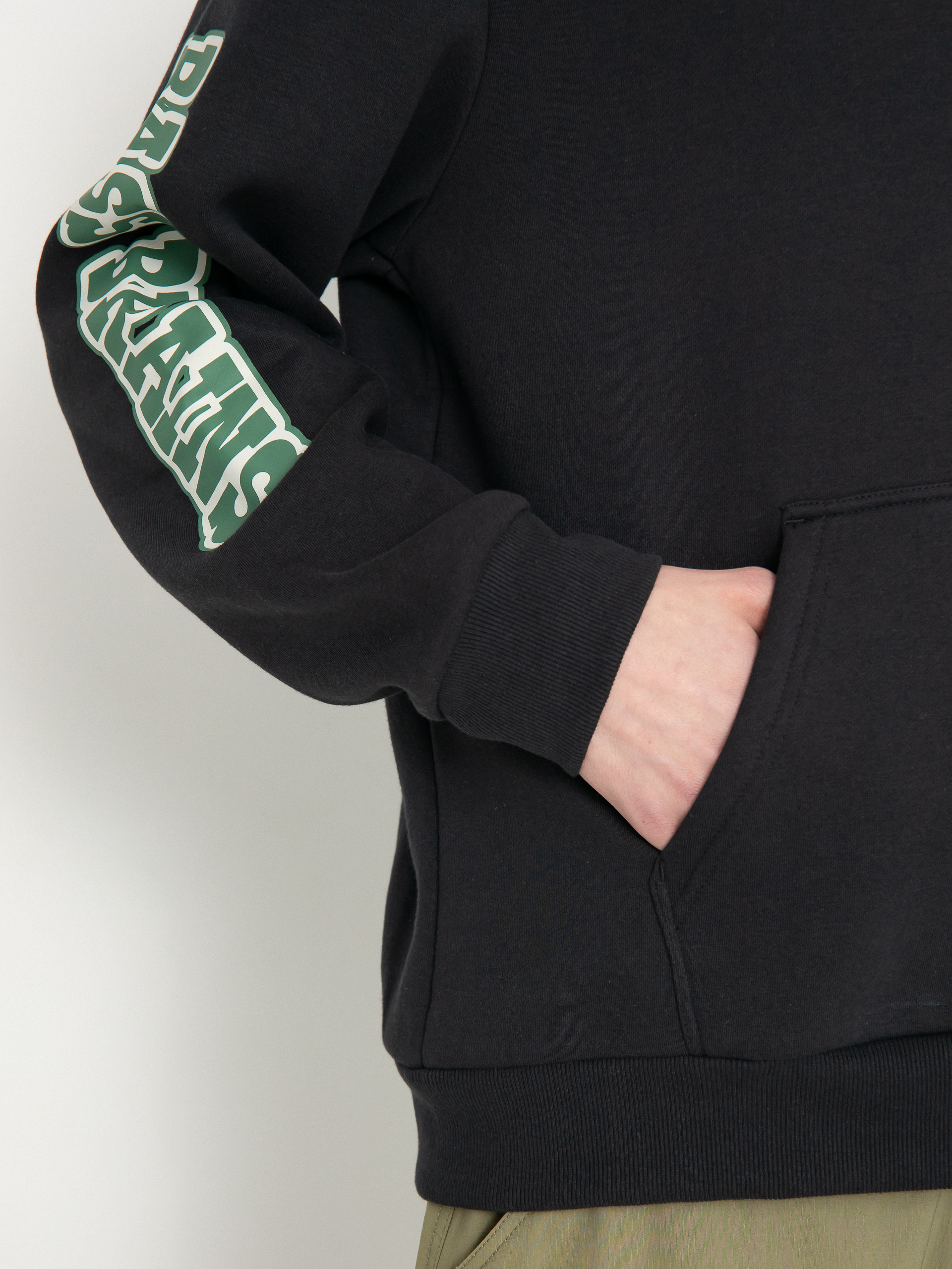 Kapucnis pulóver Brixton Bass Brains Swim HD (black)