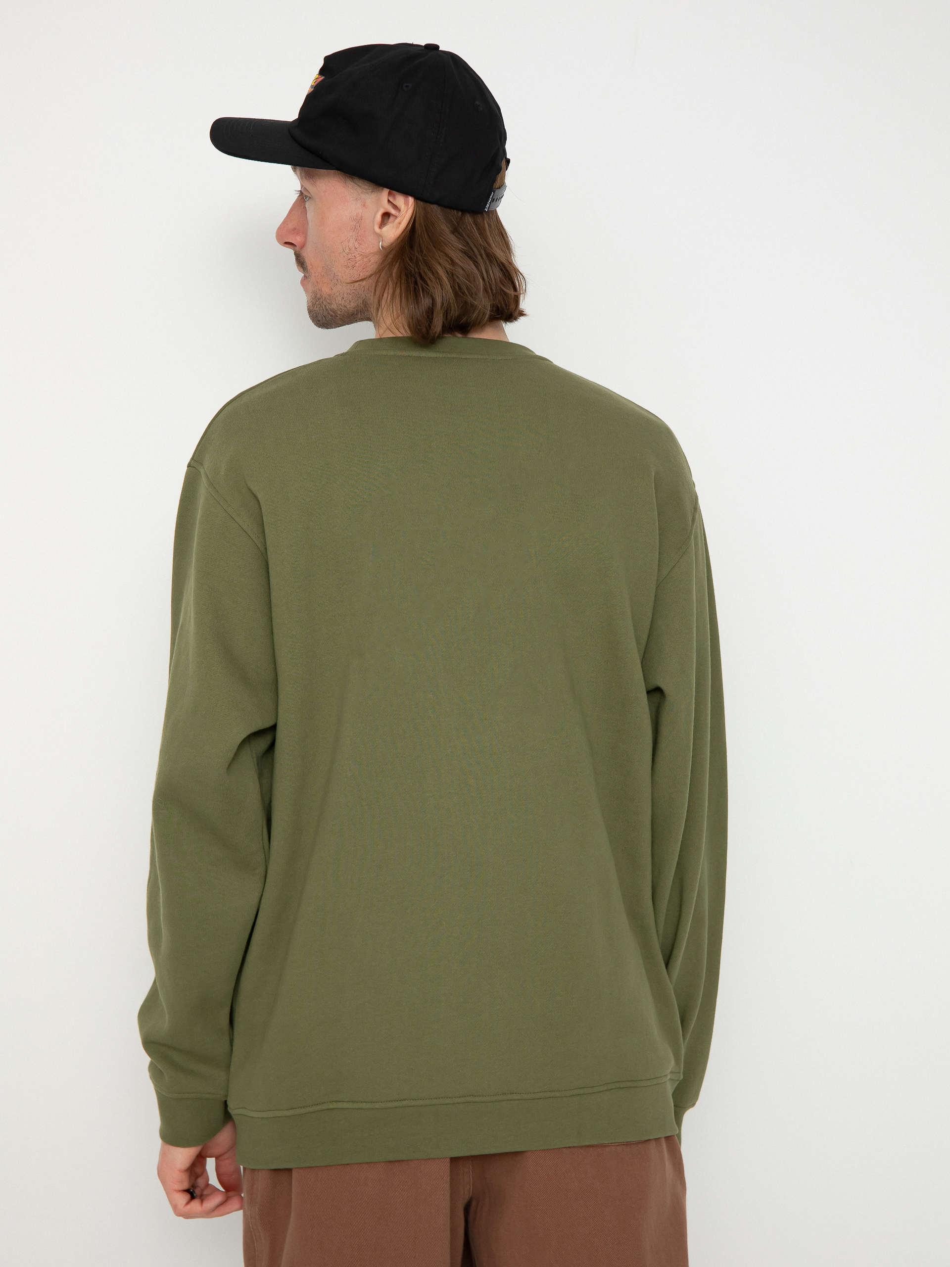 Santa Cruz Dressen Skull Dot Front Crew Pulóver (sea kelp)