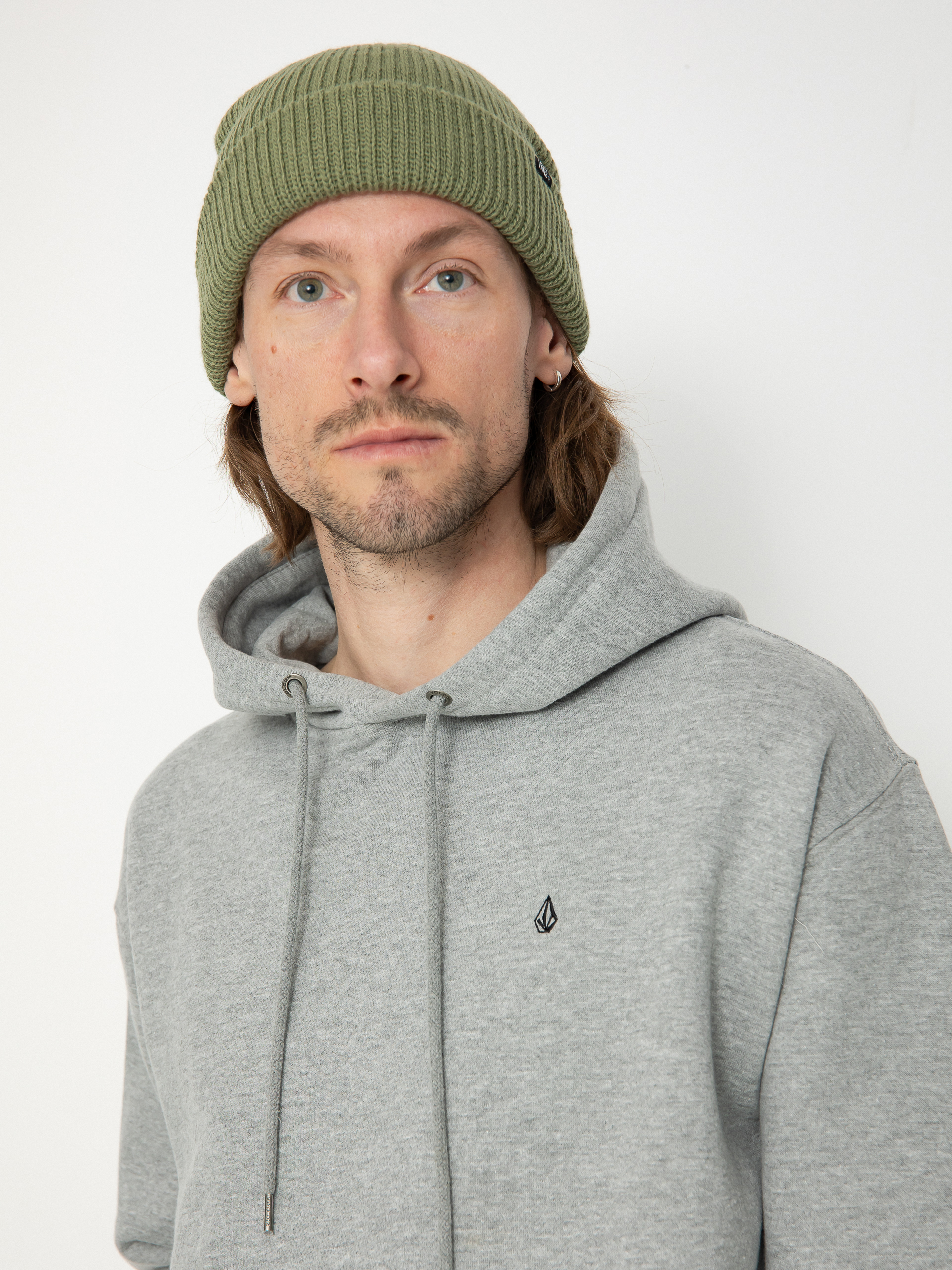 Volcom Single Stone HD Kapucnis pulóver (heather grey)