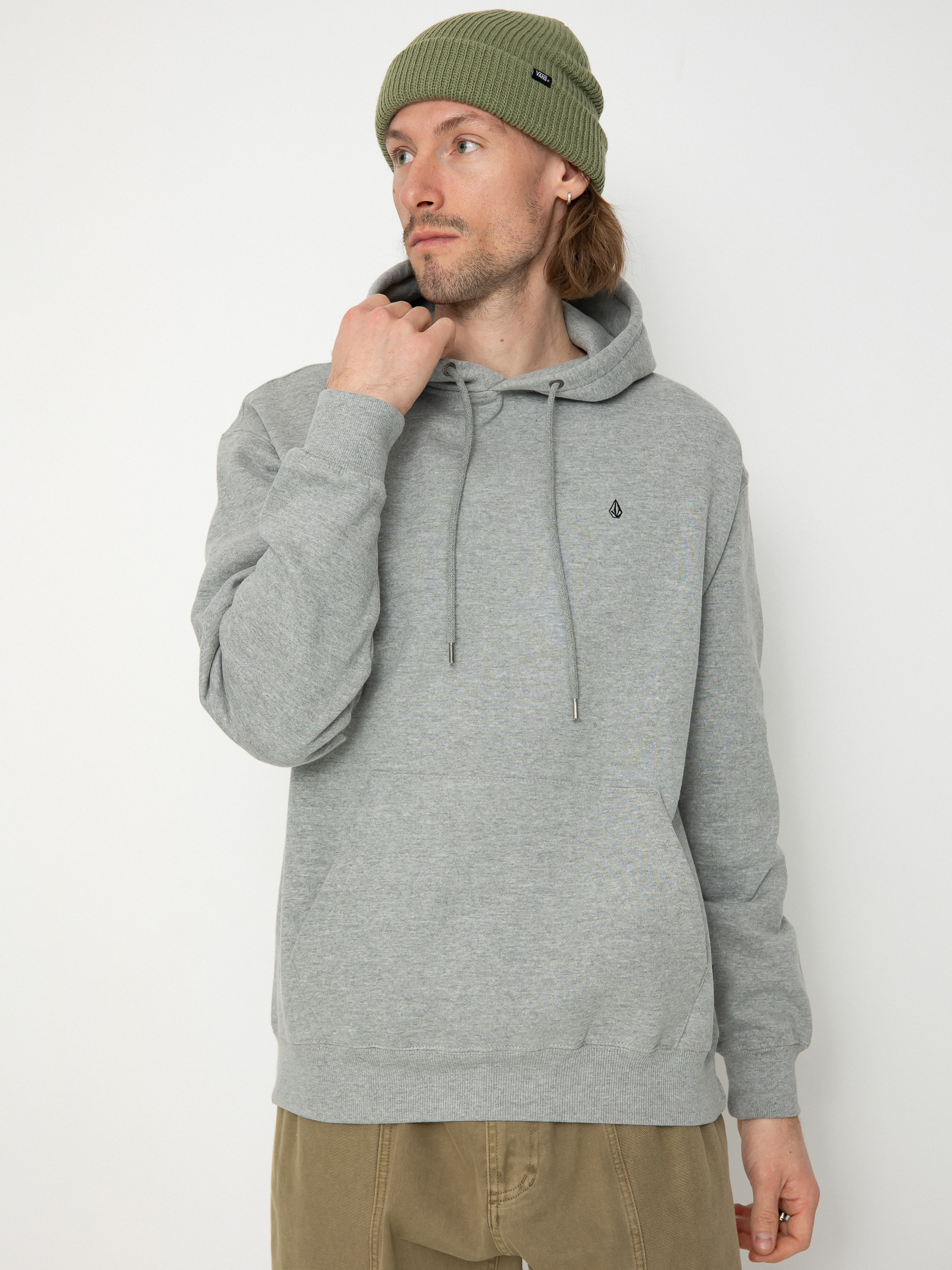 Volcom Single Stone HD Kapucnis pulóver (heather grey)