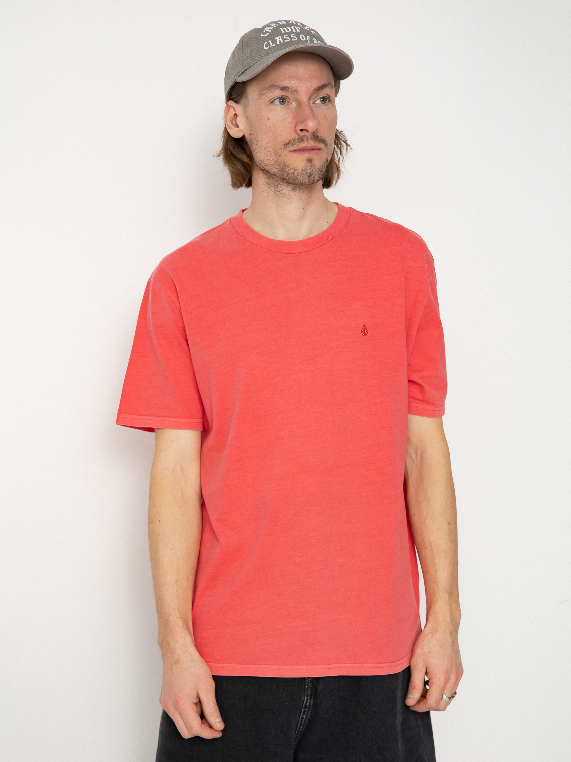 Póló Volcom Solid Stone Emb (washed ruby)