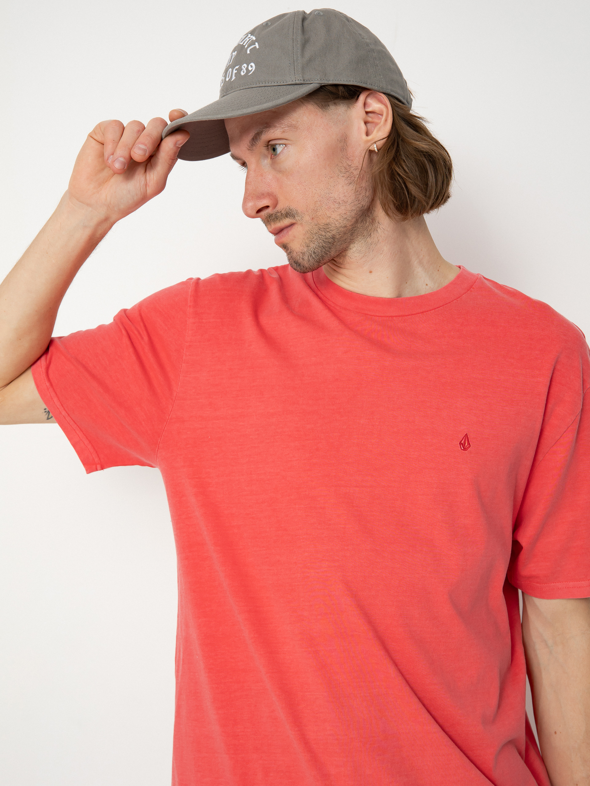 Póló Volcom Solid Stone Emb (washed ruby)