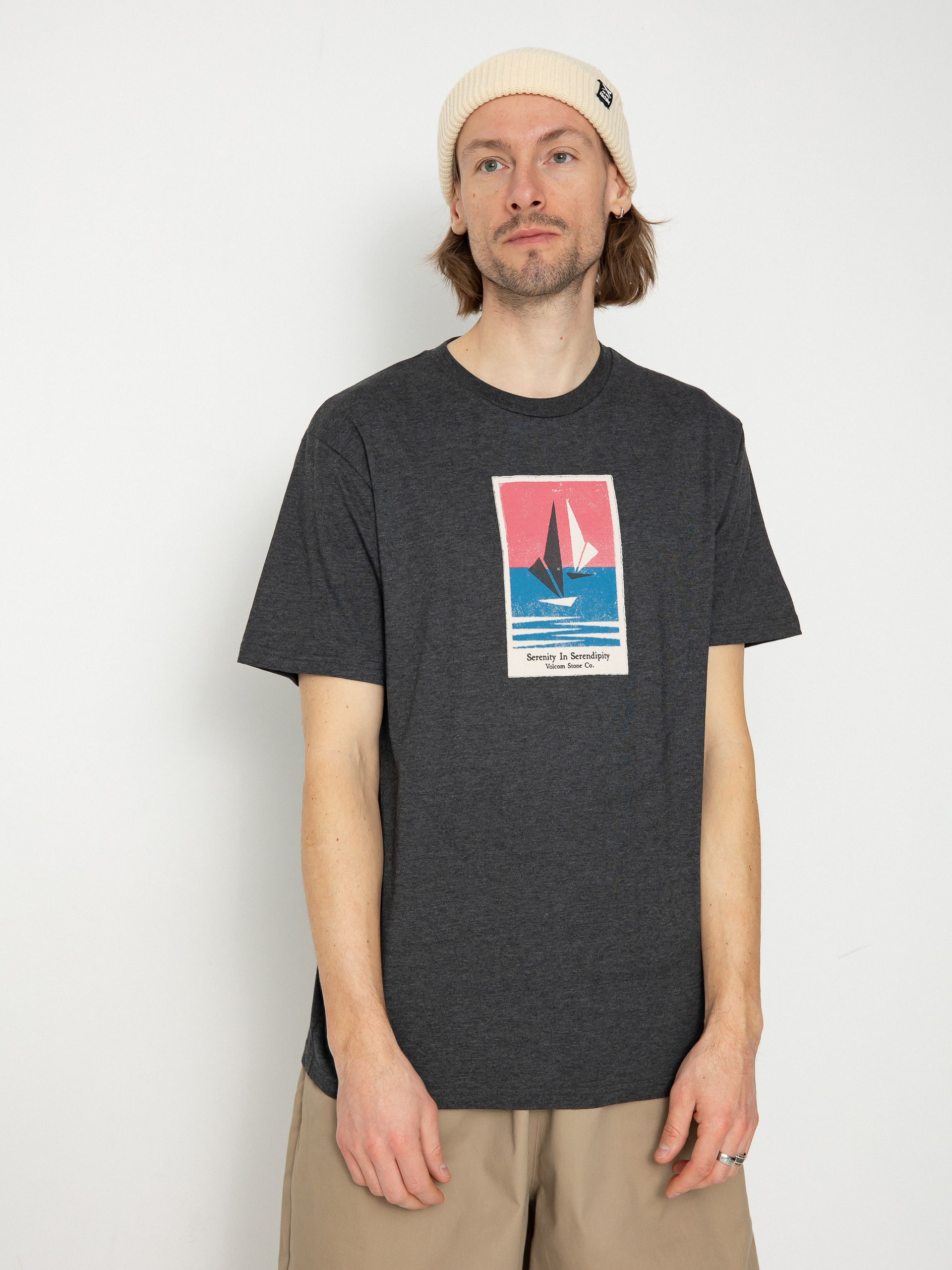 Volcom Catamaran Hth Póló (heather black)