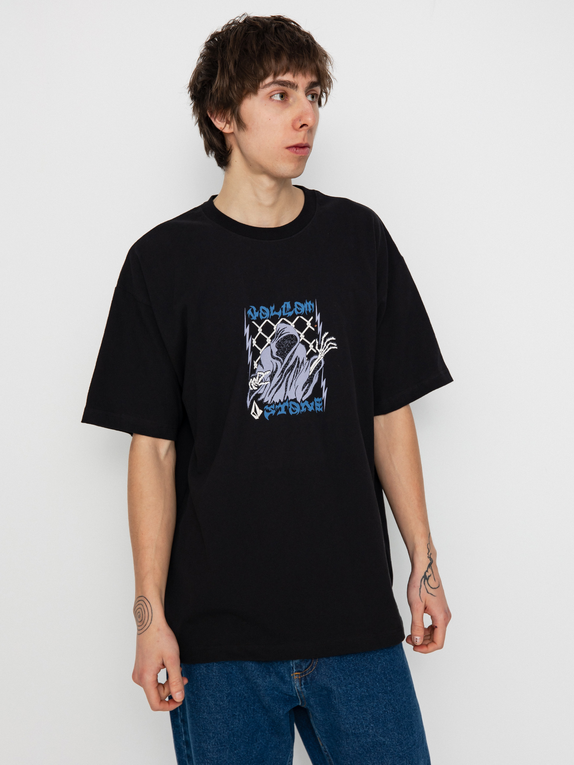 Póló Volcom Thundertaker Lse (black)