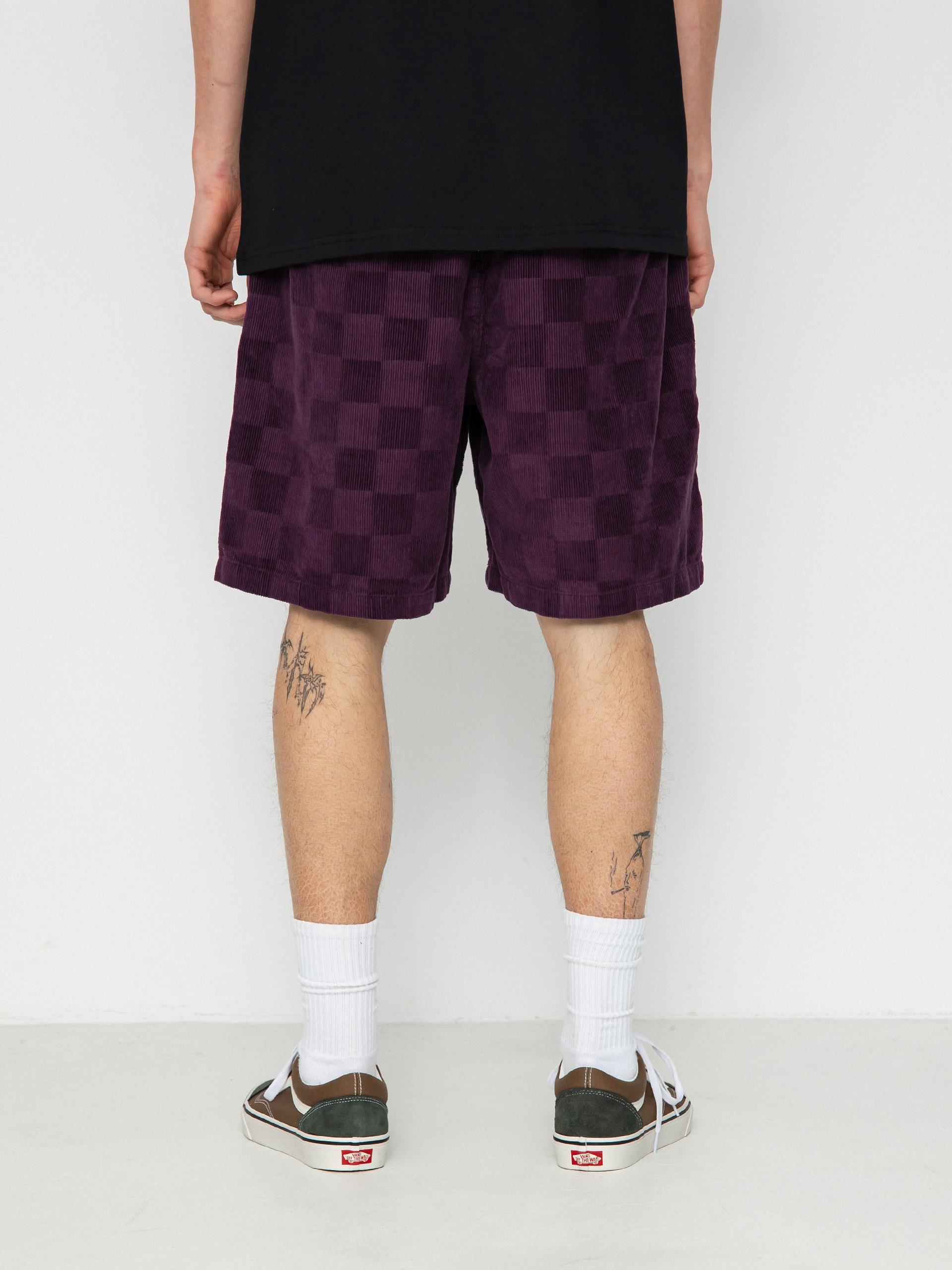 Vans Range Checkbrd Cord Loose Rövidnadrág (blackberry wine)