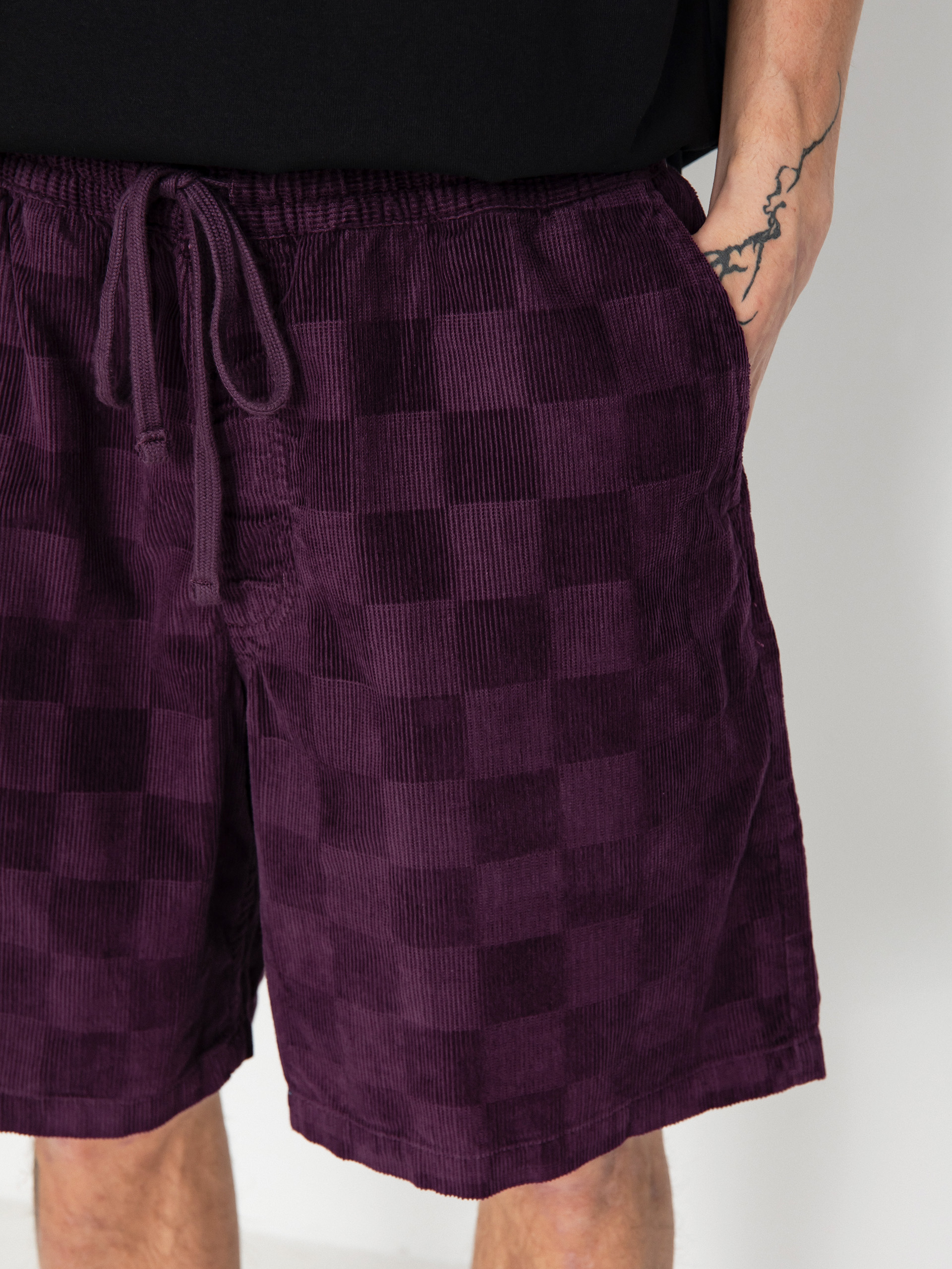 Vans Range Checkbrd Cord Loose Rövidnadrág (blackberry wine)